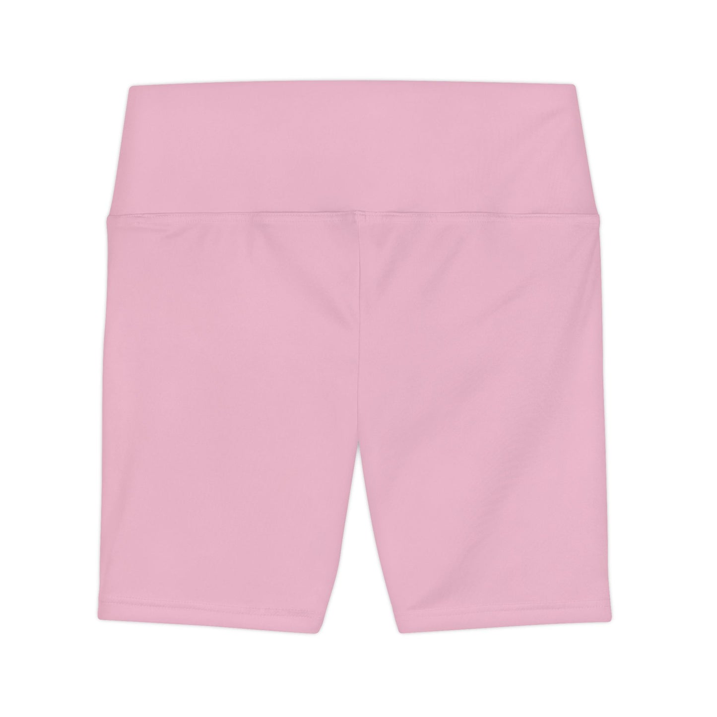 Soft Blossom Pink Women's Workout Shorts — Solid High-Waist Biker Shorts for Exercise & Everyday Wear