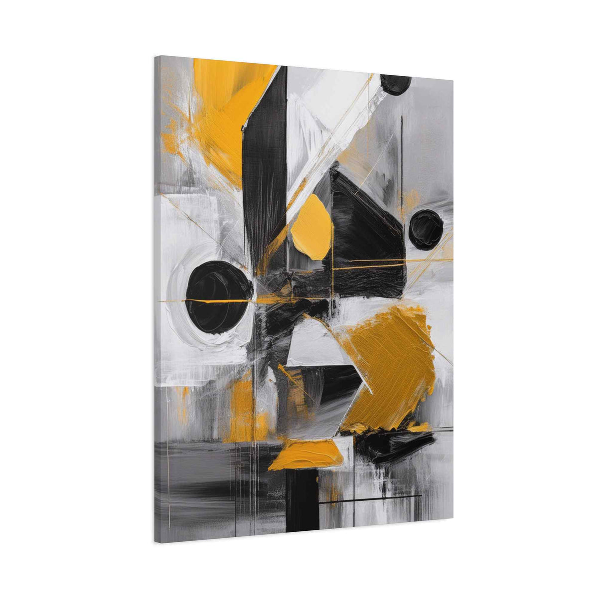 Black Abstract Painting Print Canvas 20x24,20x30,24x30, 24x32,24x36,30x40, 32x48,36x48,40x60 Pine-Wood Inner Frame ABS-20