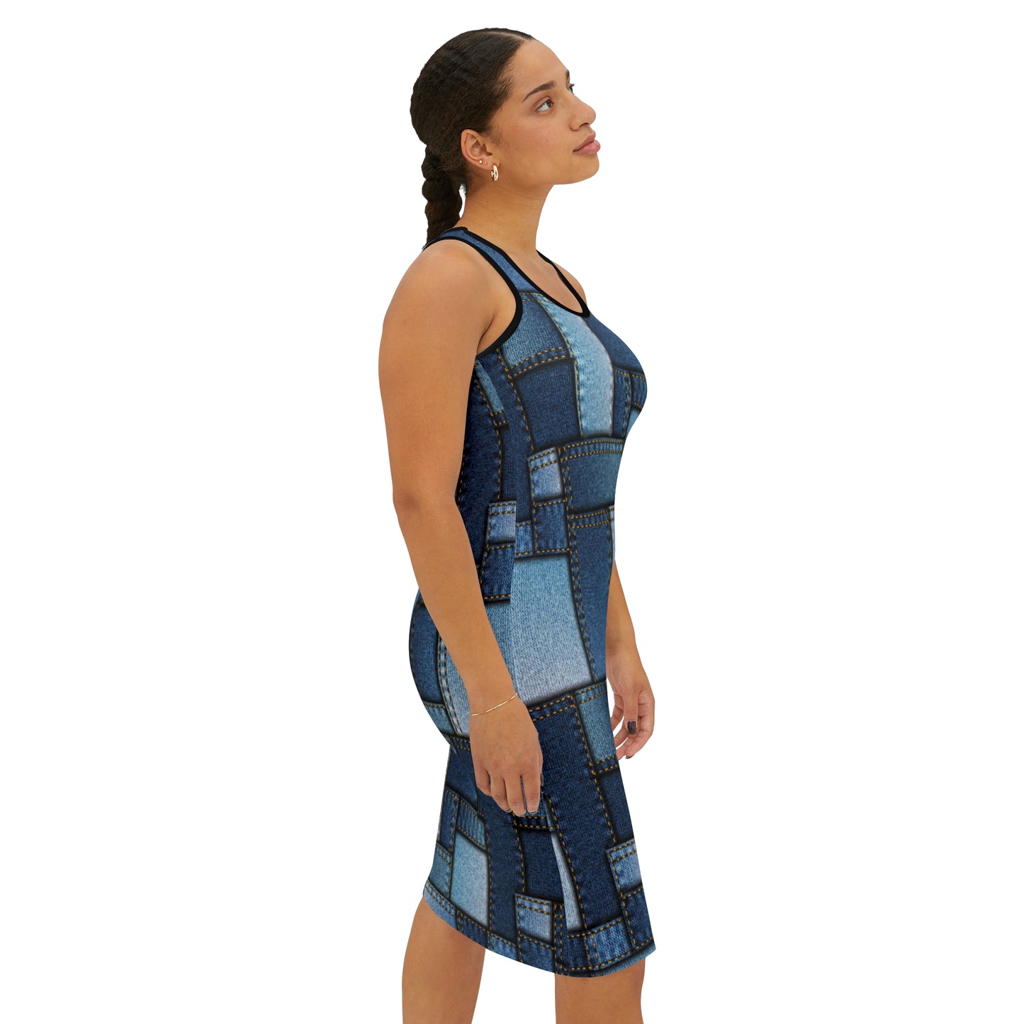 Denim Print Dress - PPU BEST