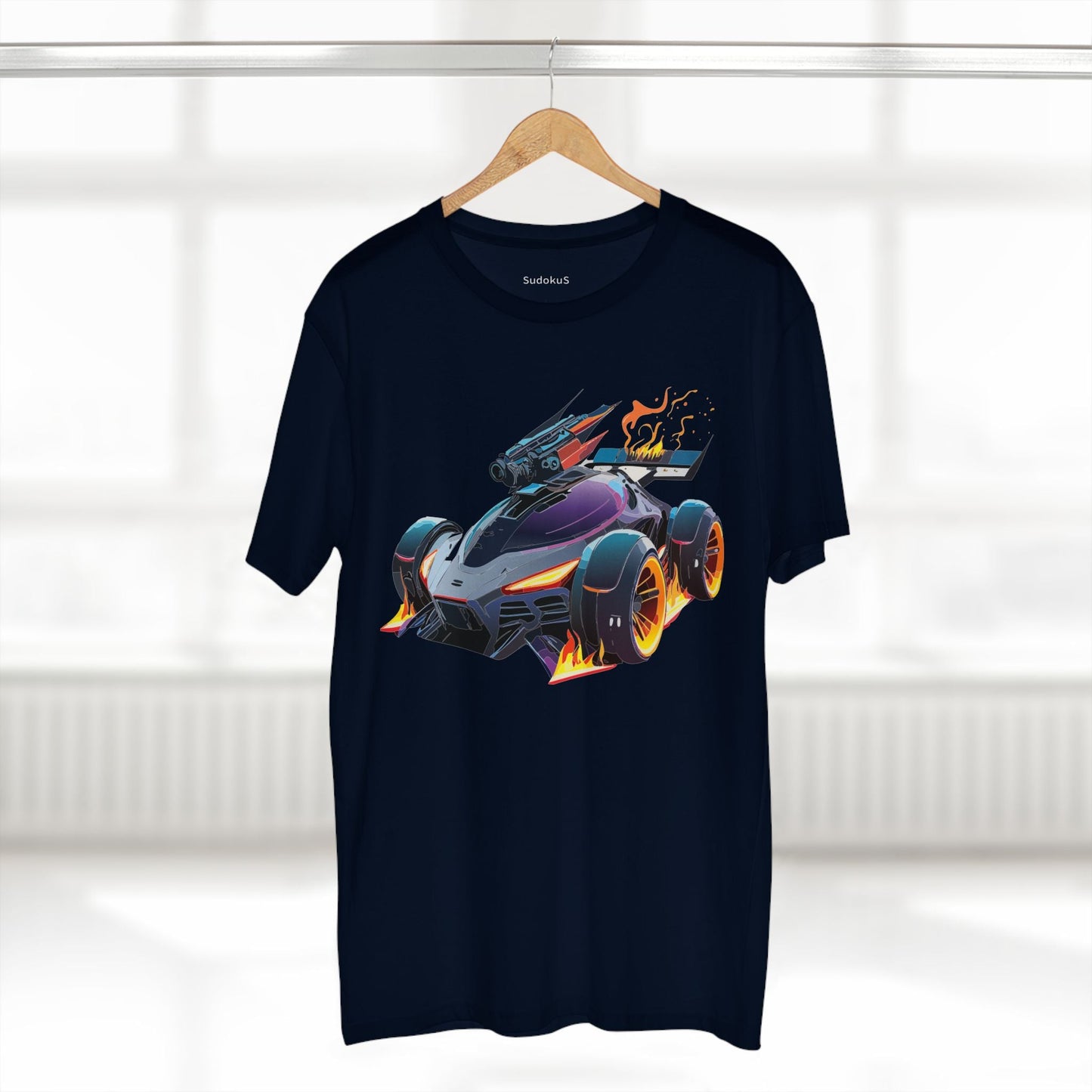 Car Graphic Unisex 100 Cotton Staple Tee 3
