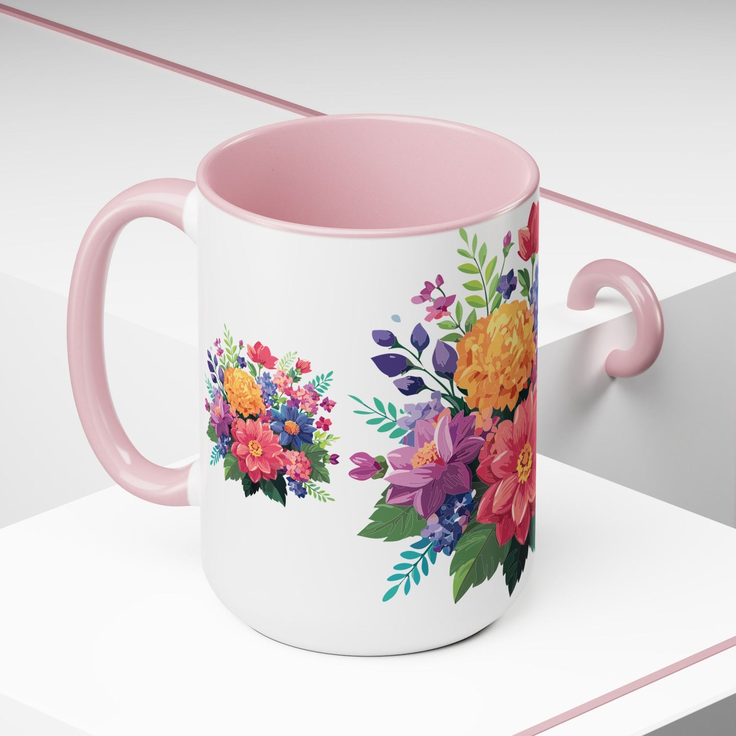 Floral Mug, Floral Cup - PPU BEST