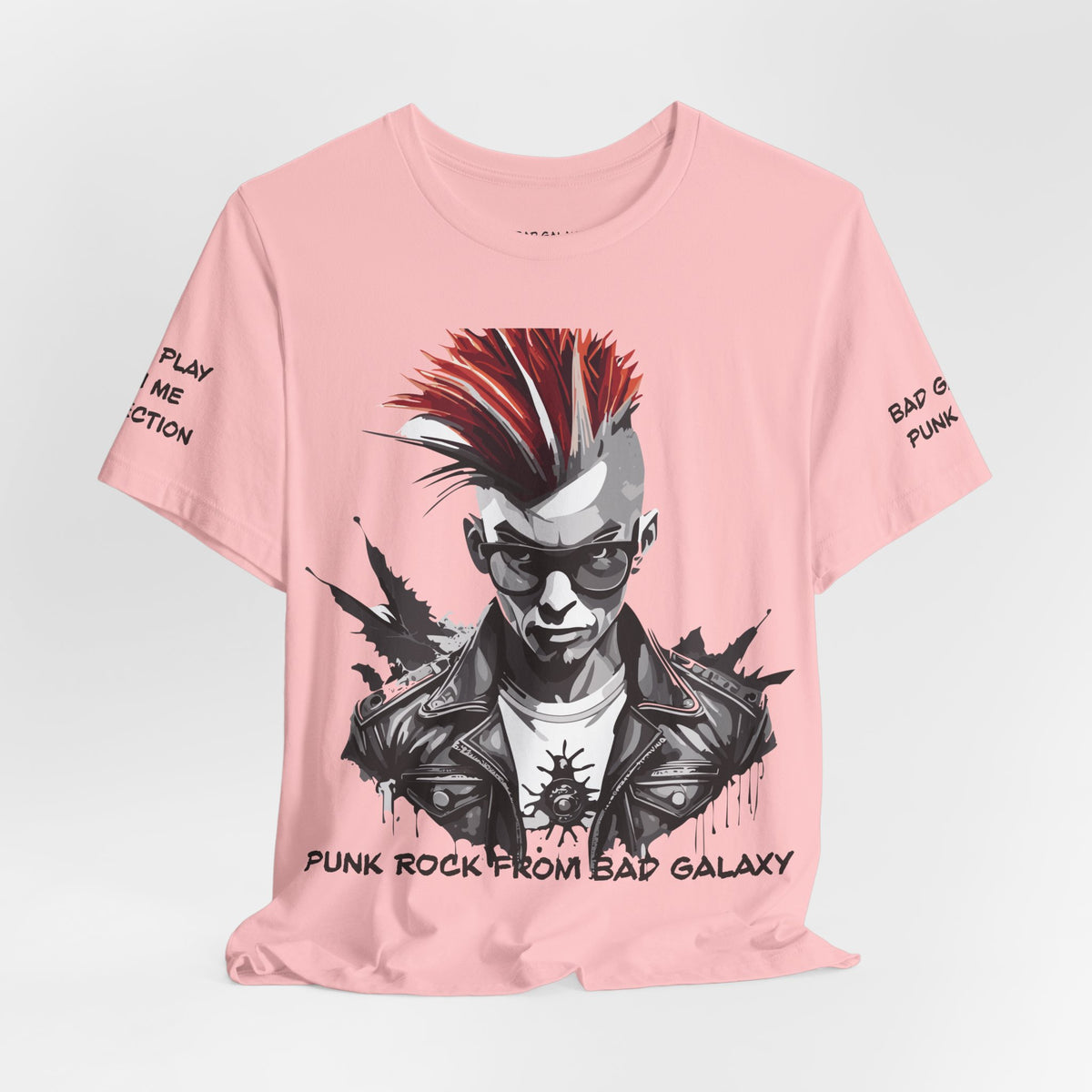 Punk Rock Graphic Unisex Cotton Bella+Canvas Tee with Art Design b35