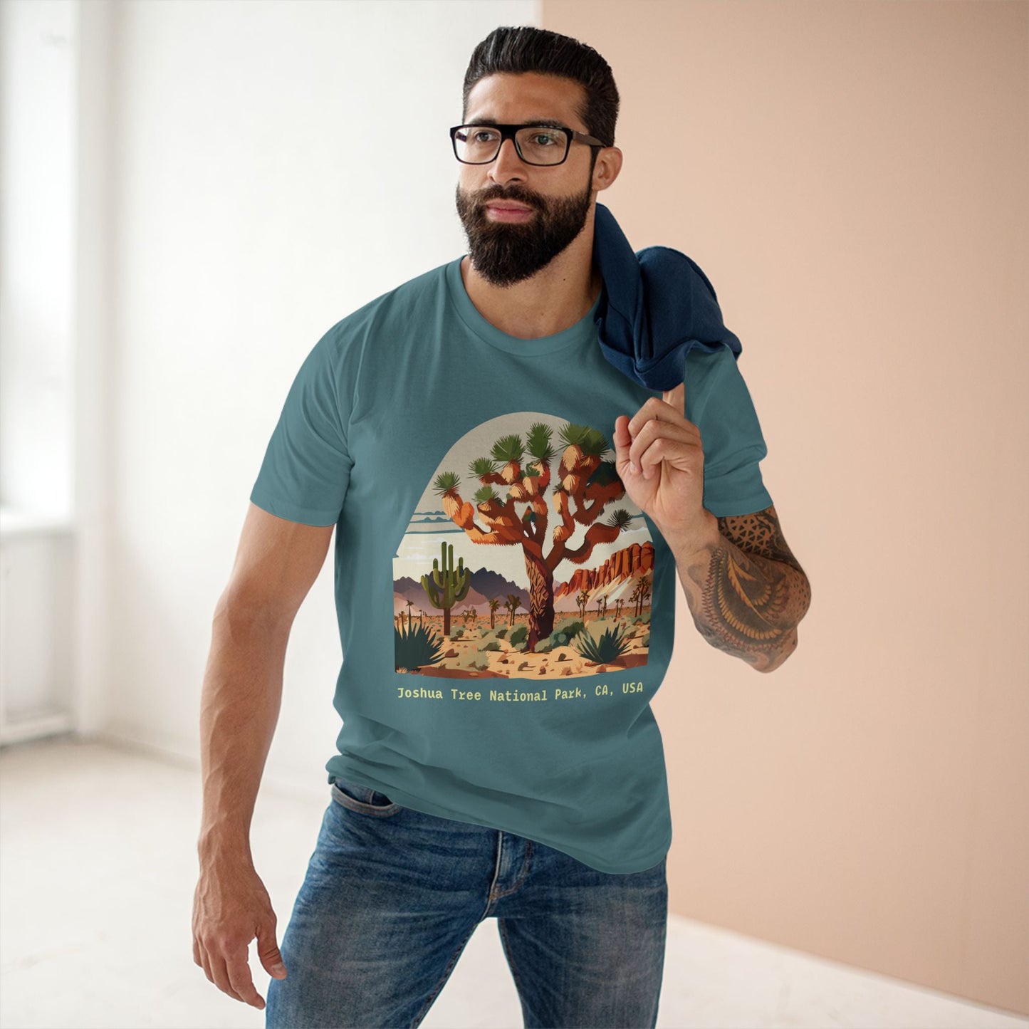 Joshua Tree Travel Graphic Unisex 100 Cotton Tee 46