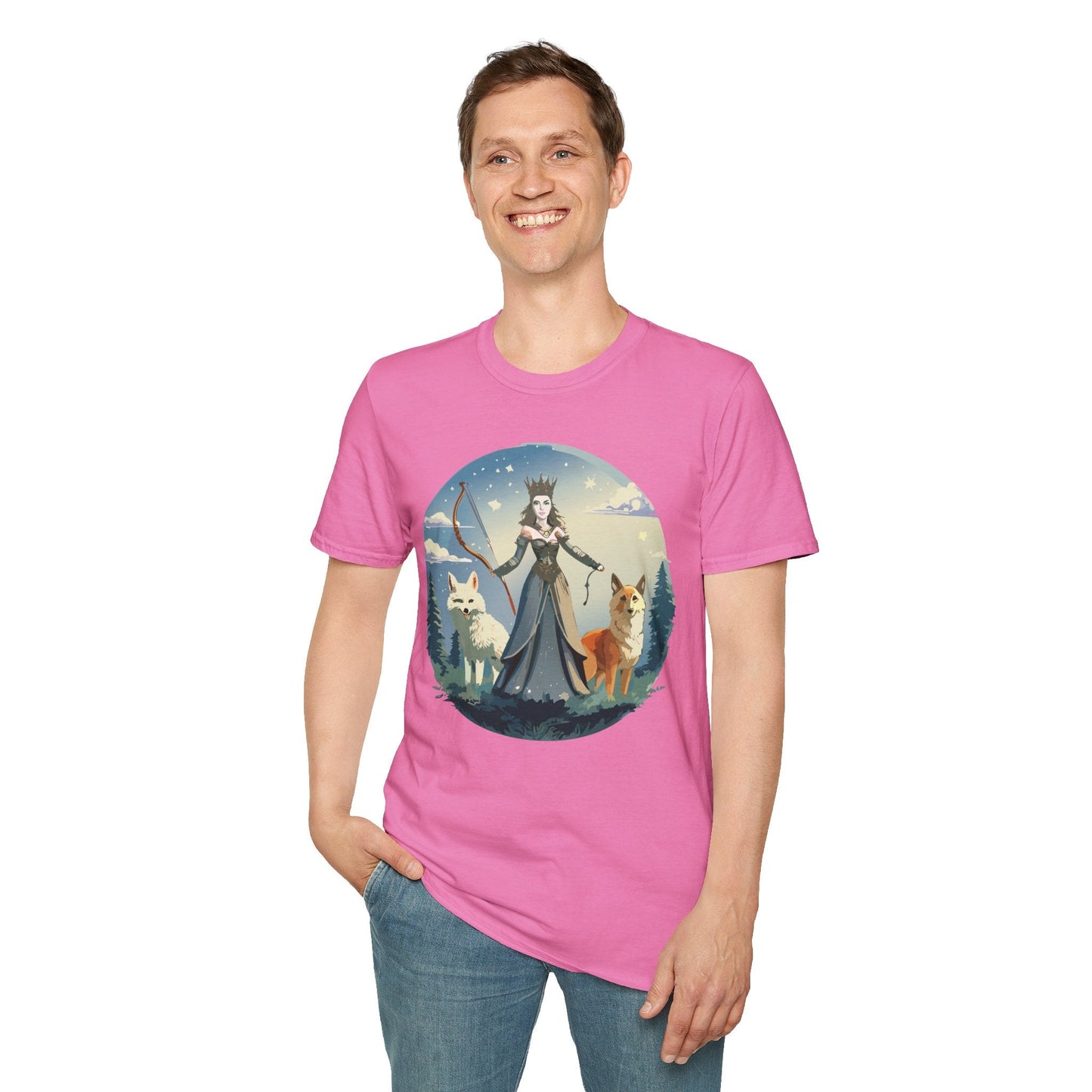 Women Graphic T Shirt Art Design Tee Unisex Softstyle Cotton Gildan 64000 Premium Comfort