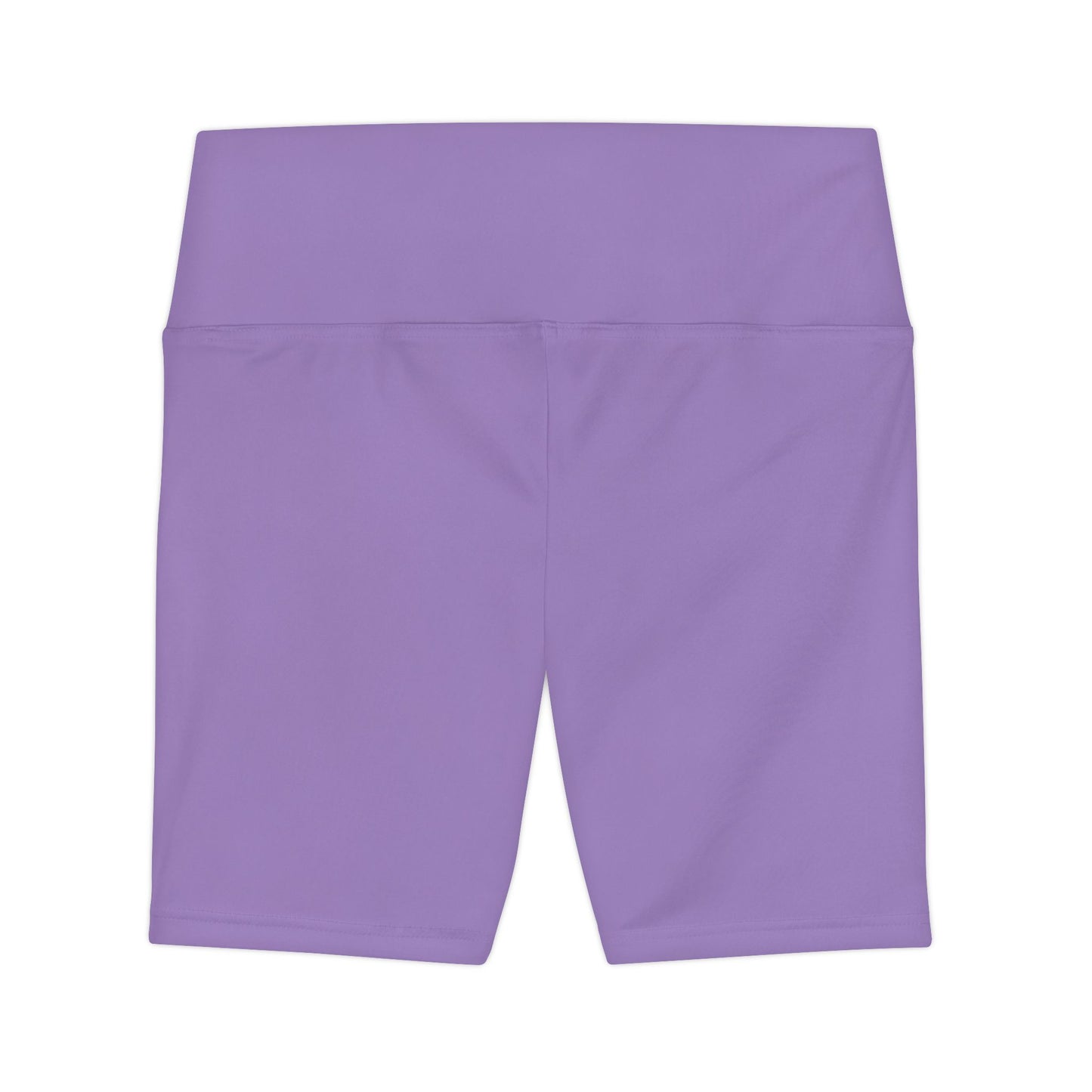 Winter Night Lilac Women's Workout Shorts — Solid High-Waist Biker Shorts for Exercise & Everyday Wear