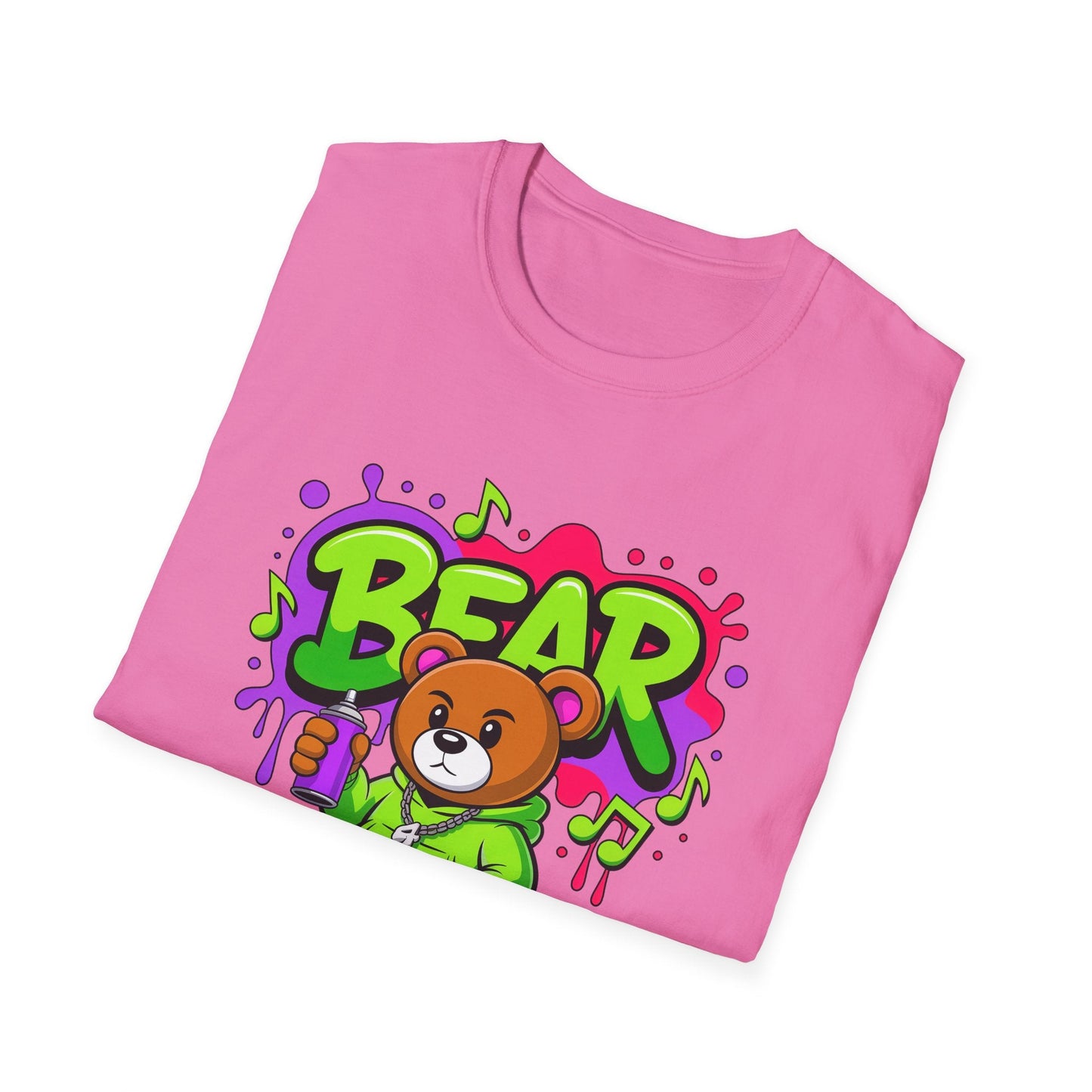 Cartoon T Shirt With Animation Funny Animals Tee Gildan Softstyle 64000 100 Percent Ring Spun Cotton