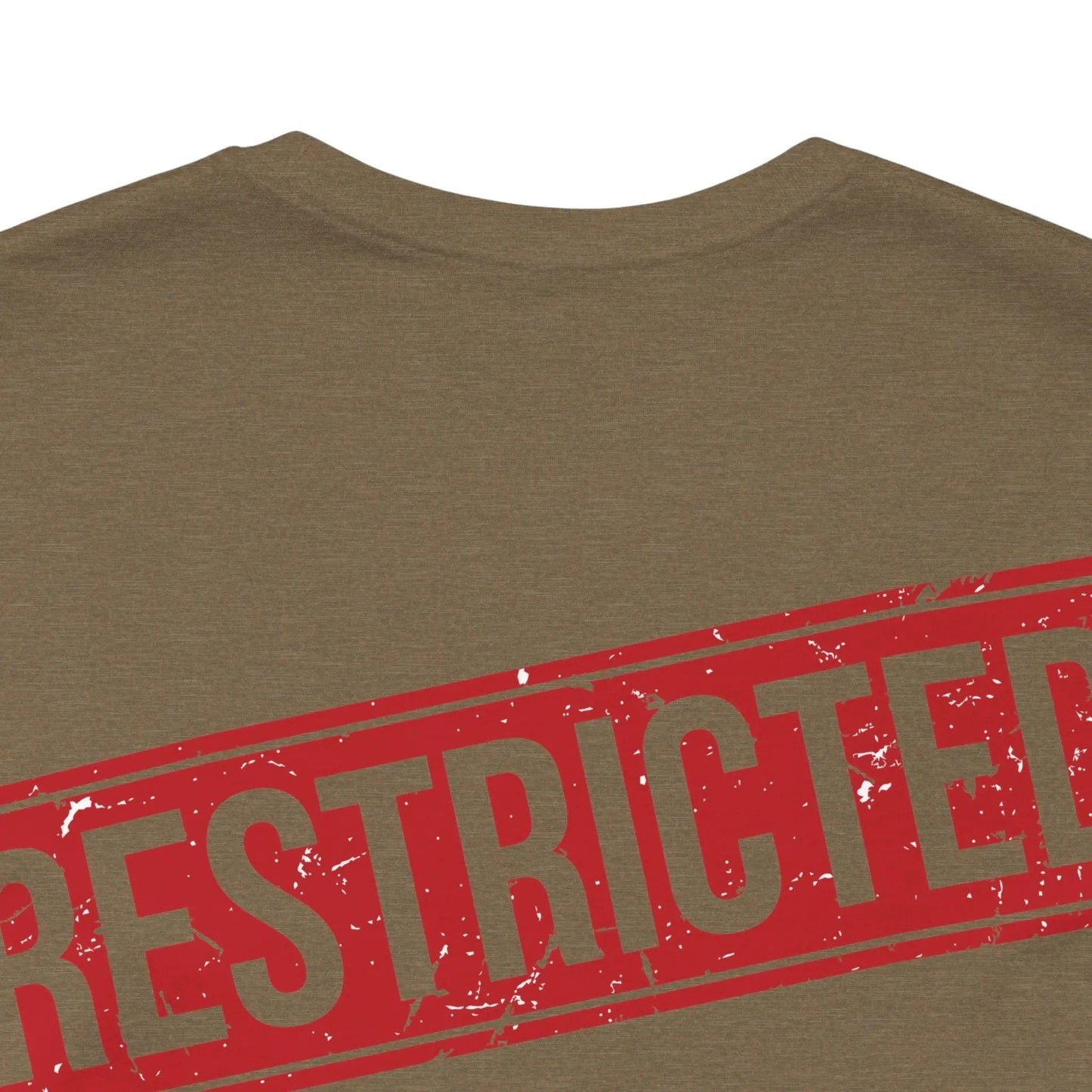 Red Stamp Graphic Design Unisex Cotton T-Shirt 5