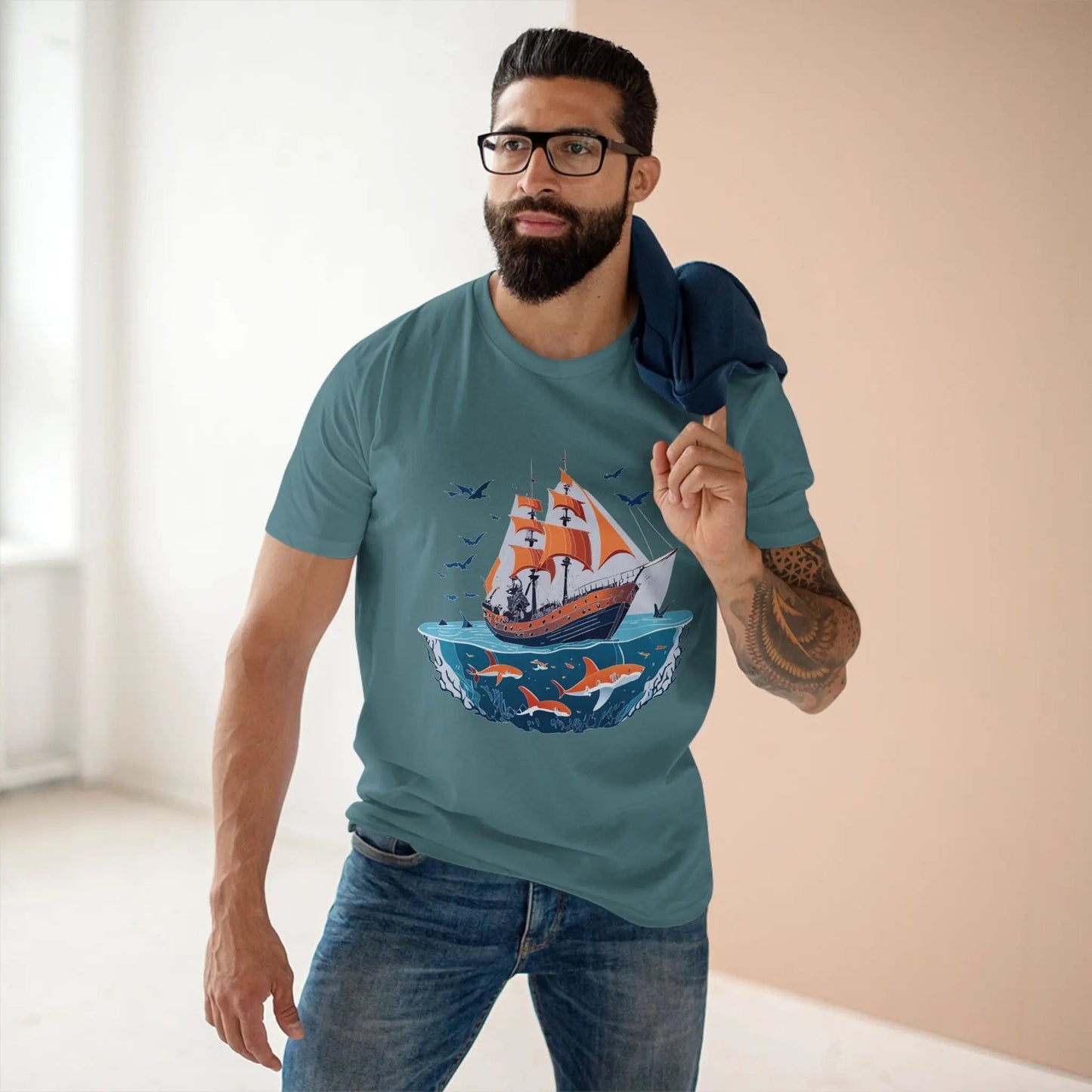 Ocean Coast Graphic Unisex 100 Cotton Staple Tee 24