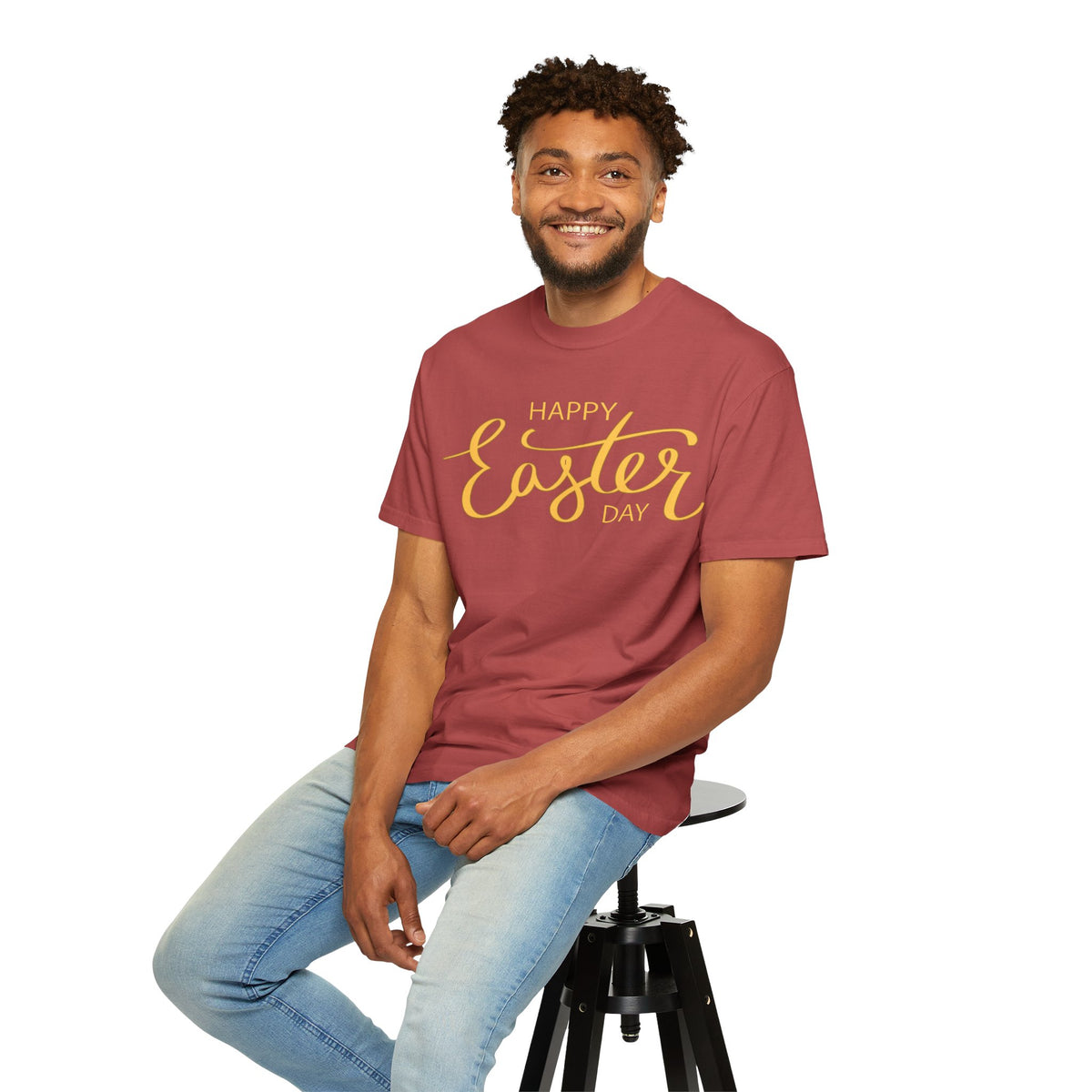 Happy Easter Day T-Shirt, Tee Shirt with Easter Signature, T Shirt with Easter Prints, Tee Shirt with Easter Design