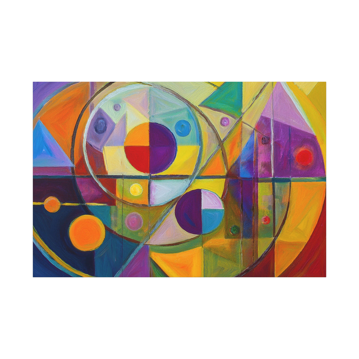 Abstract Oil Painting Print Canvas 24x16 30x20 36x24 48x32 60x40 Bright Latex Inks Horizontal Pine-Wood Inner Frame ABH-15