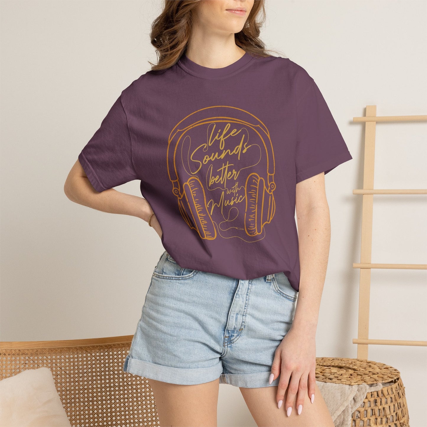 Music Graphic Design Unisex Cotton T-shirt t1