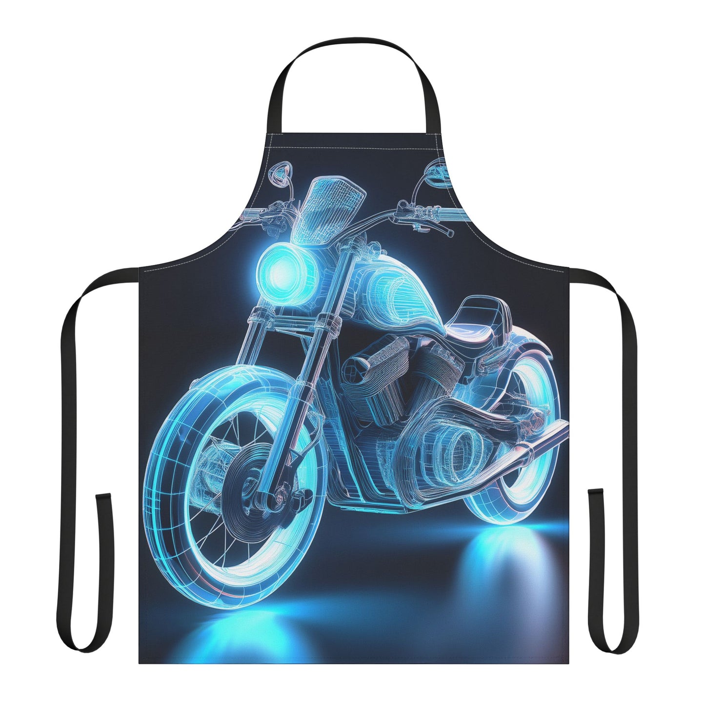 Laser Bike 100% Polyester Stain-resistant 31.5 x 25.6 Art Print Canvas Apron 1