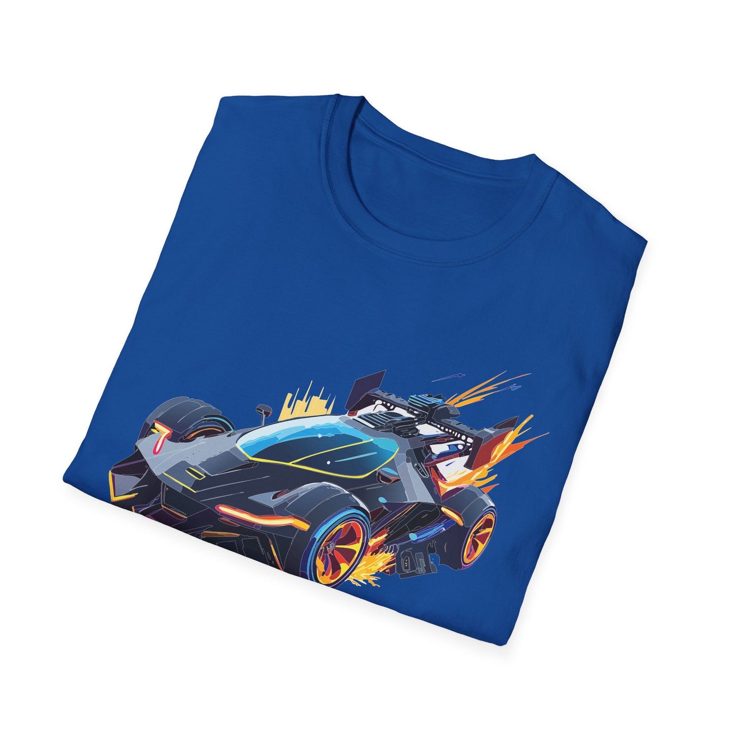 Unisex Car T Shirt With Cars Design Hot Wheels Graphic Tee Gildan Softstyle 64000