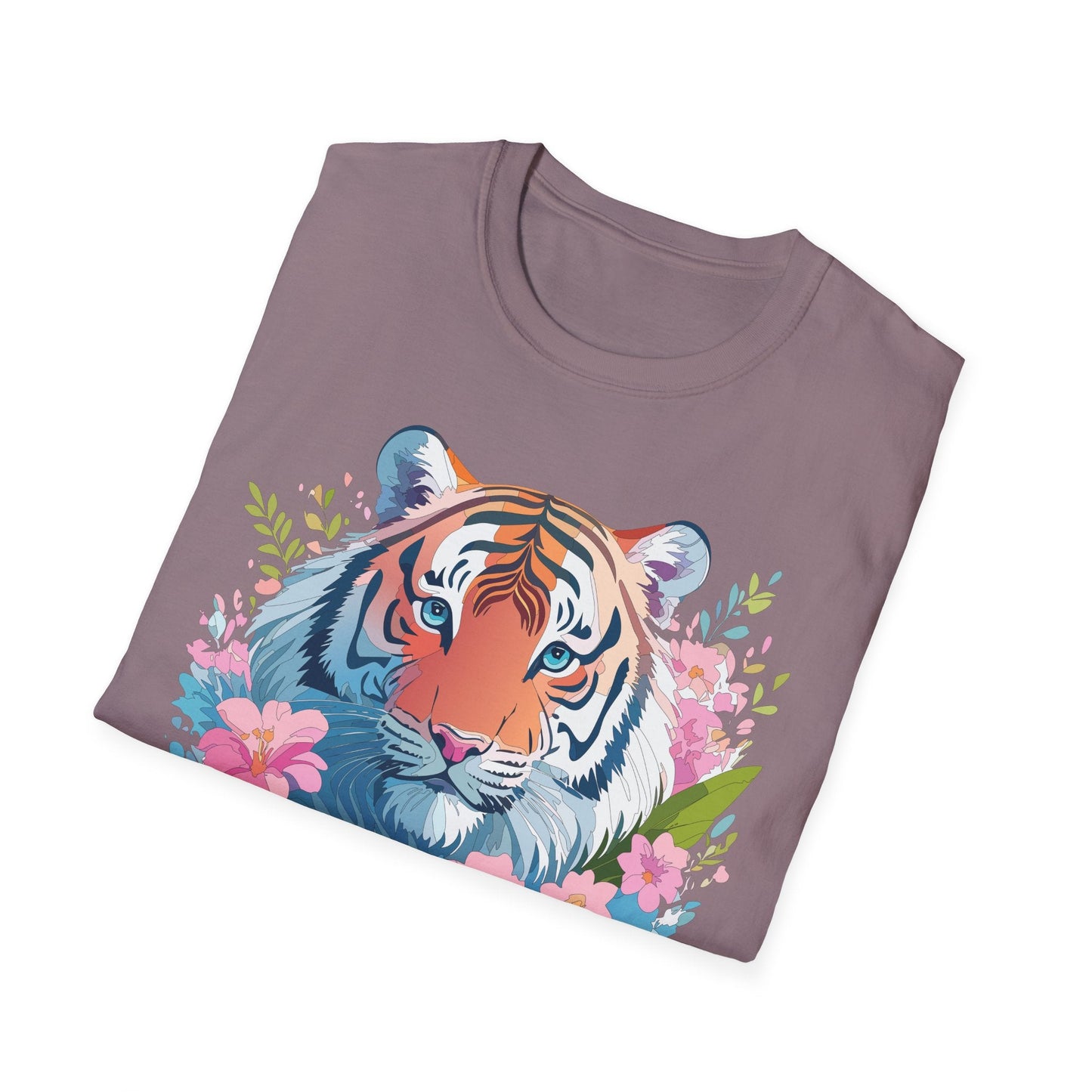 Unisex Tiger Shirt Gildan Softstyle 64000 Cotton Tee Everyday Comfort