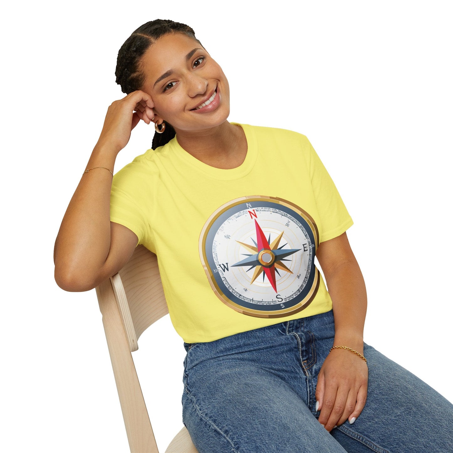 Compass Navigator Graphic Tee Unisex 100 Cotton 22