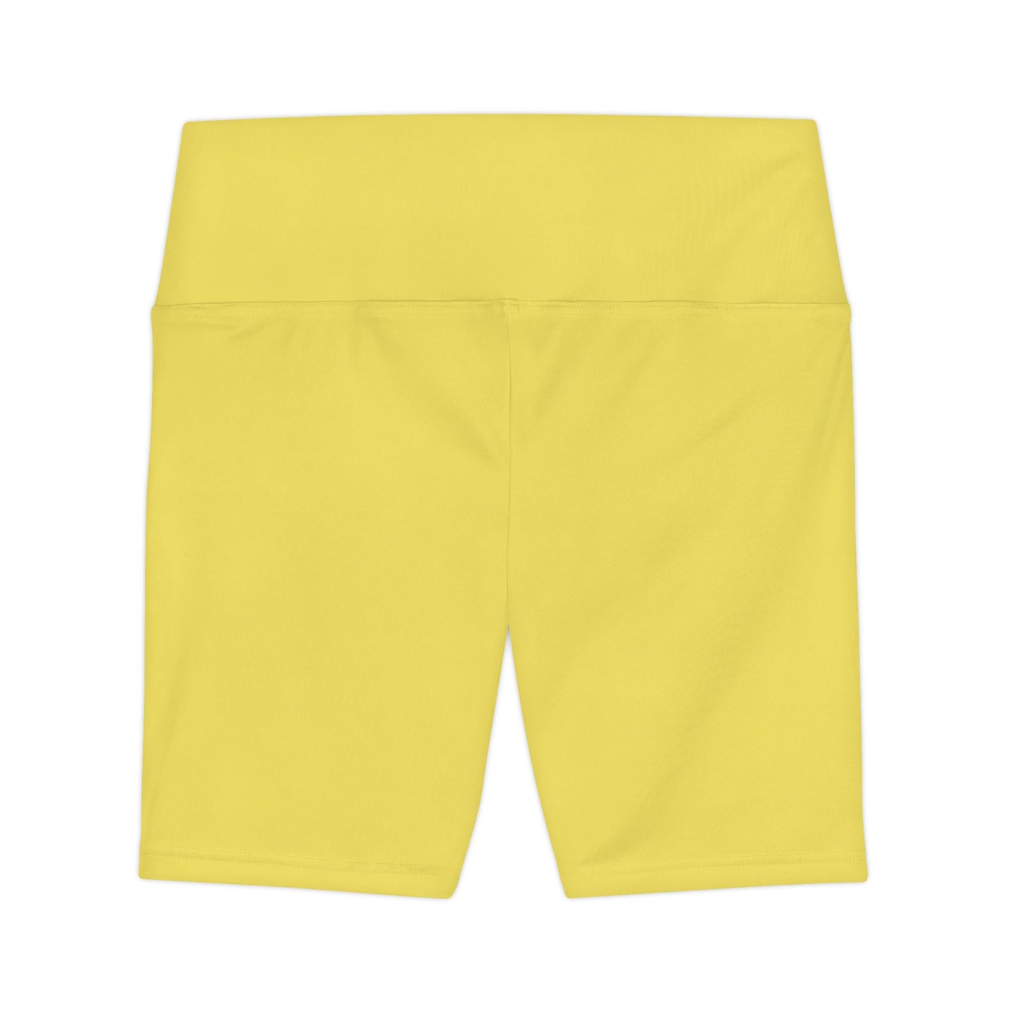 True Yellow Women's Workout Shorts — High-Waist Athletic Biker Shorts for Gym & Yoga