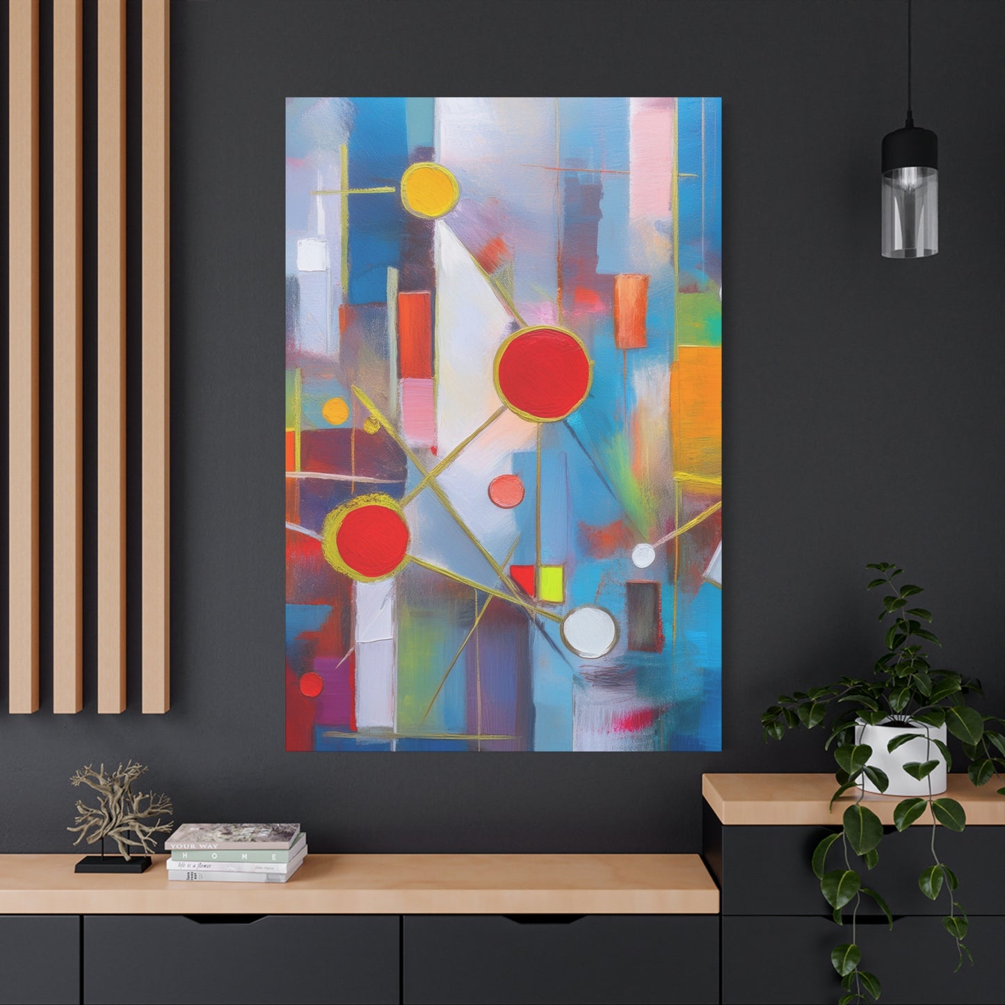 Abstract Oil Painting Print Canvas 20x24,20x30,24x30 24x32,24x36,30x40 32x48,36x48,40x60 Pine-Wood Inner Frame ABS-174