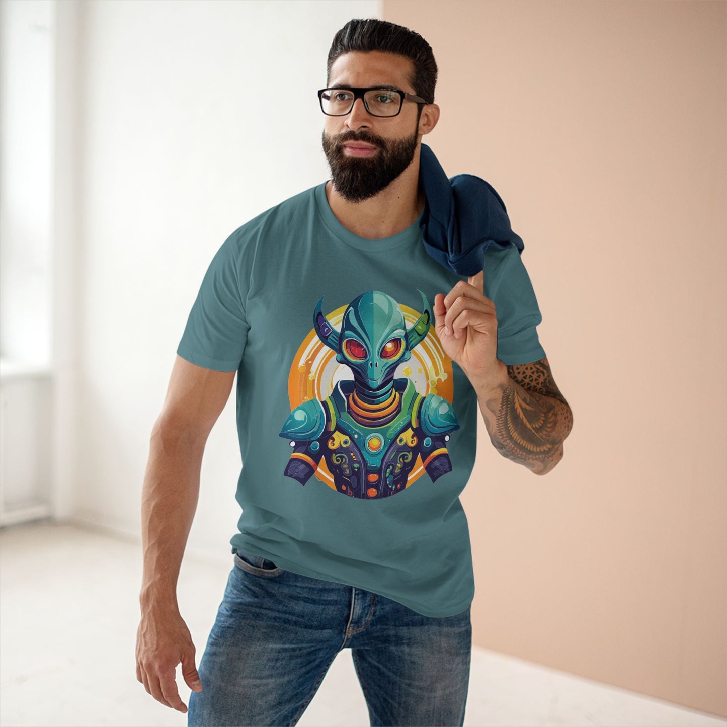 Aliens Graphic Unisex 100 Cotton Staple Tee 21