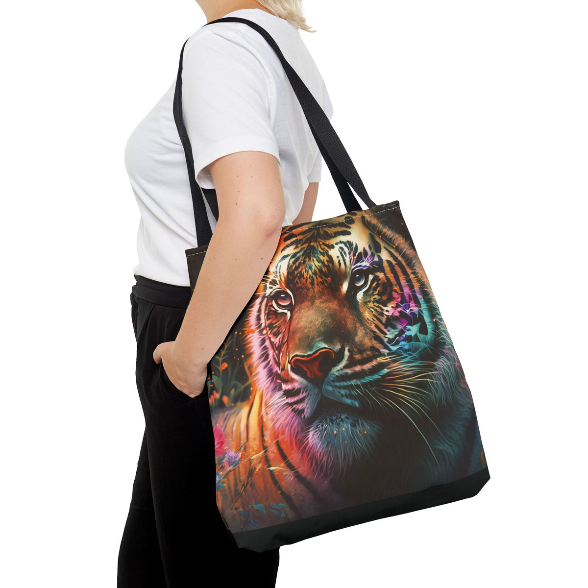 Bolsa de lona con estampados de animales