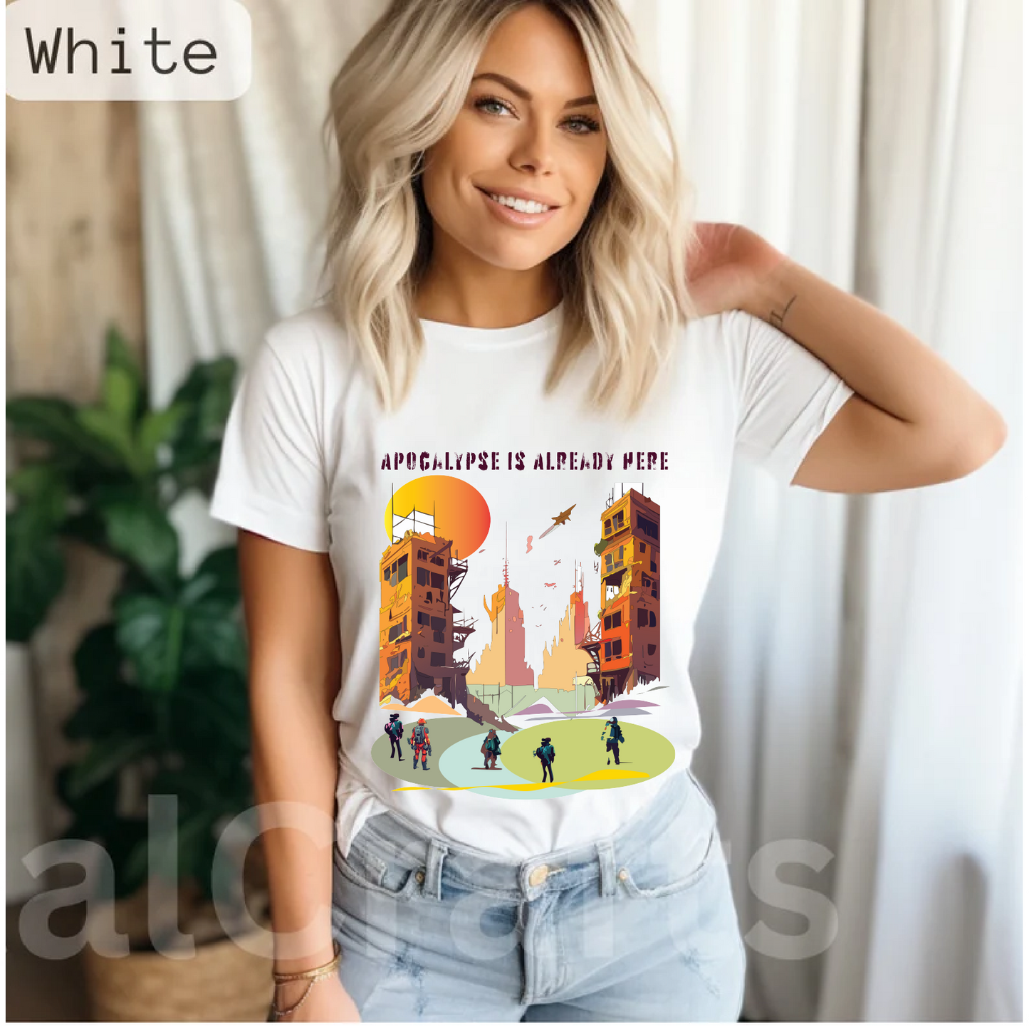 Cataclysm Doomsday Shirt Unisex Premium Cotton Tee With Original Art Design From Retro2Nova