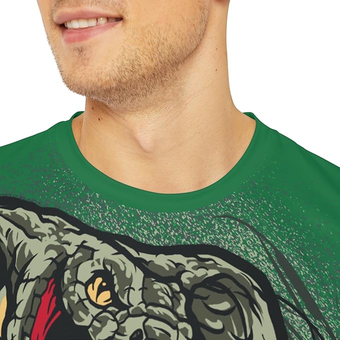 Be Cool Graphic T-Shirt, Art Design Poly Shirt, All Over Print Graphic Tee, Cool Print T-Shirt, Scary Animals Tees