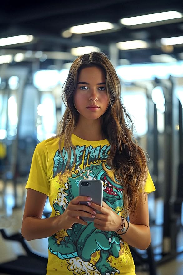 Be4 Fun Graphic T-Shirt, Art Design Poly Shirt, All Over Print Graphic Tee, Funny Print T-Shirt, Funny Animals Tees