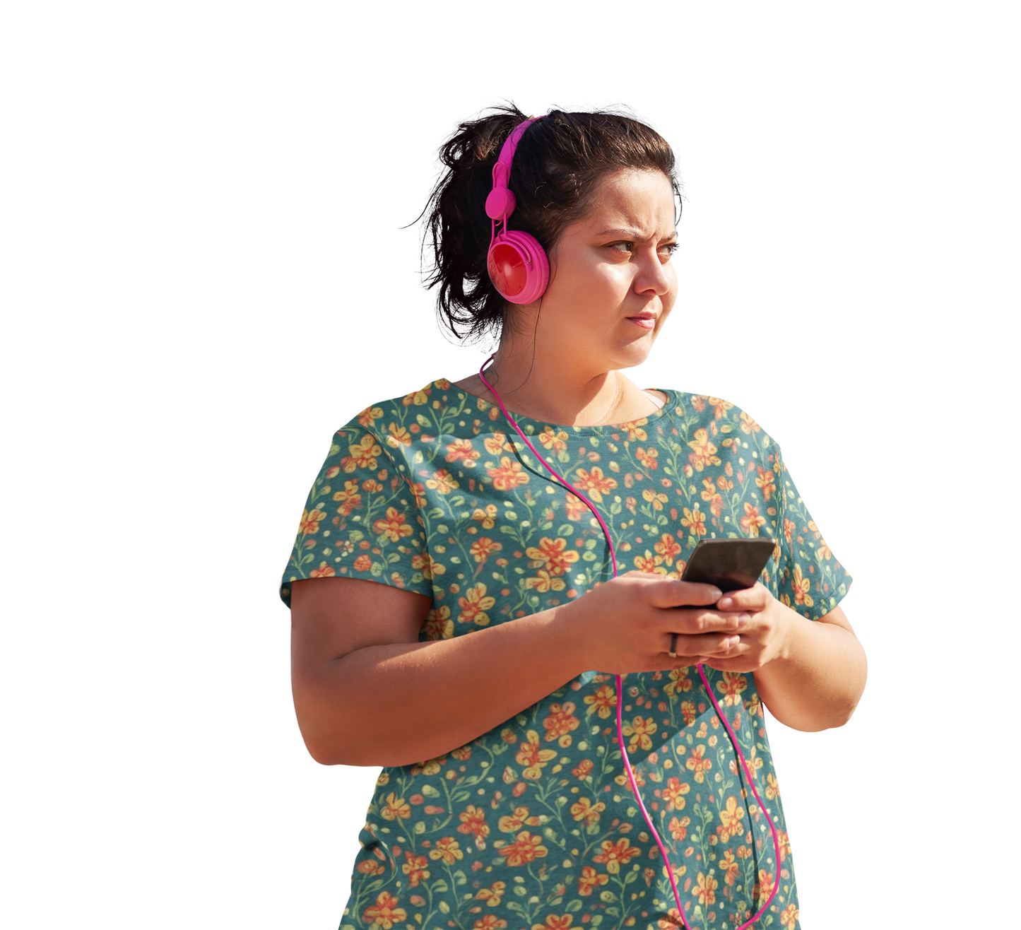 Unisex Floral Shirt, Floral Tee Shirt, Floral T-Shirt, T Shirt with Flowers 4