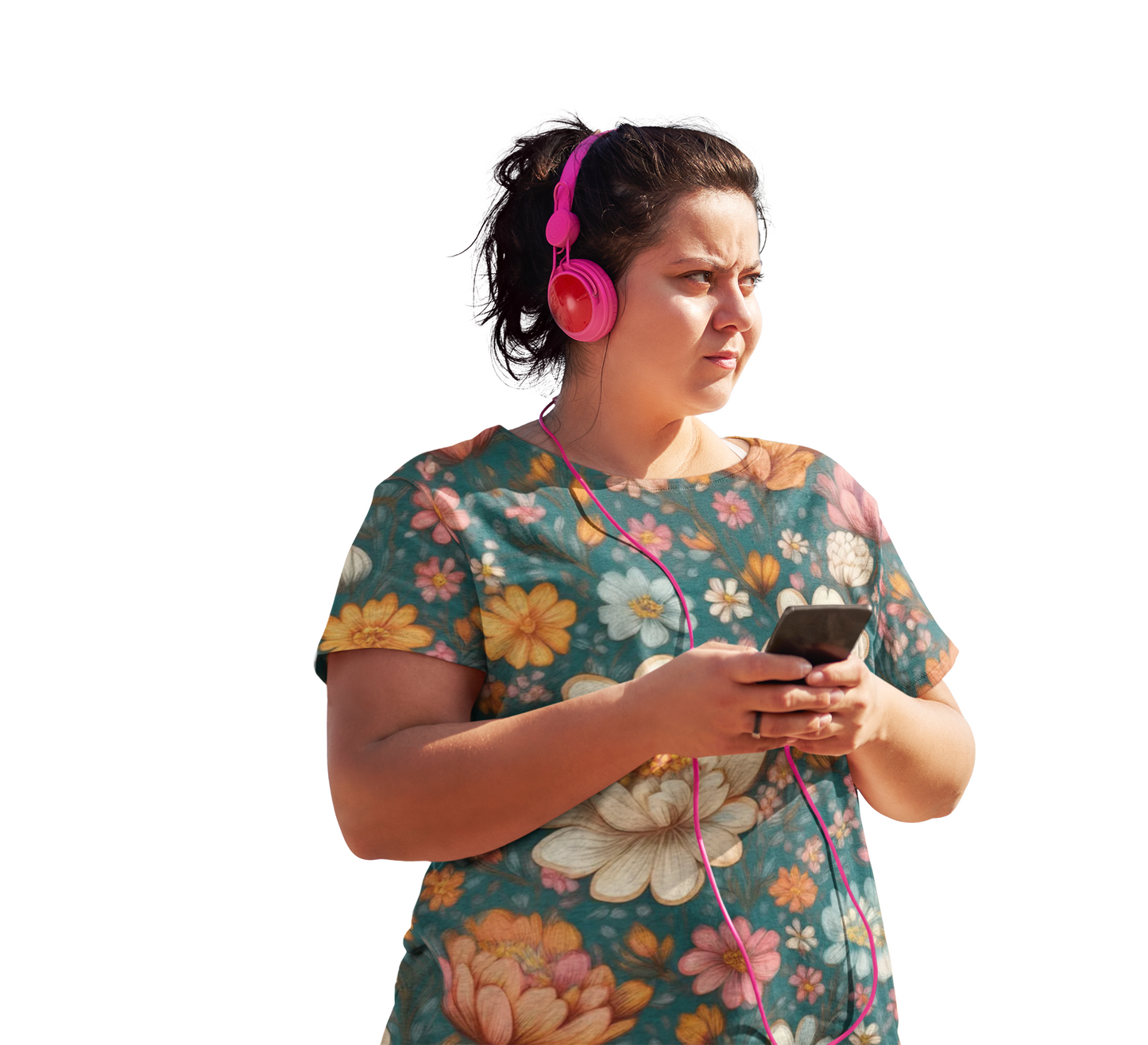 Unisex Floral Shirt, Floral Tee Shirt, Floral T-Shirt, T Shirt with Flowers 8