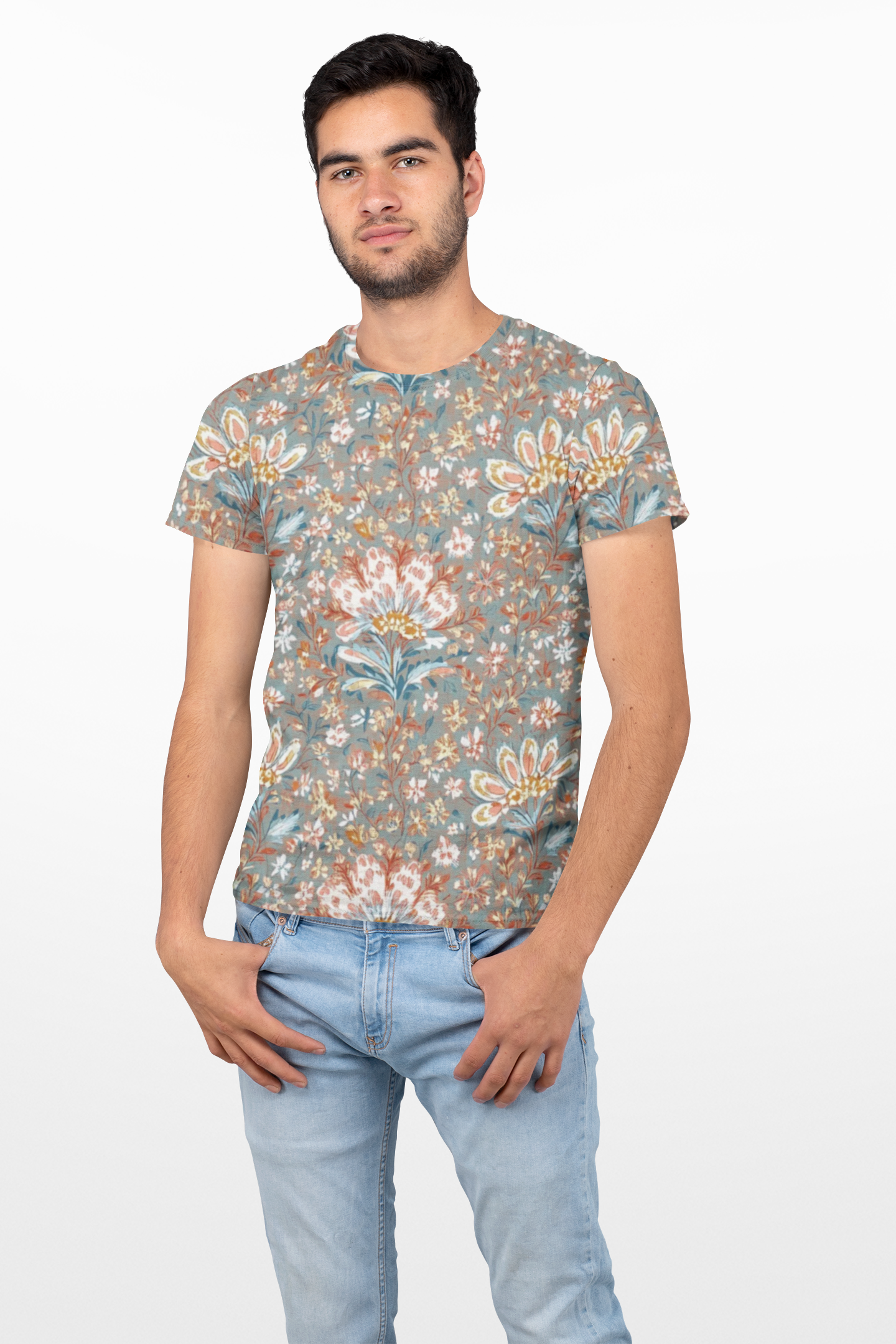 Unisex Floral Shirt, Floral Tee Shirt, Floral T-Shirt, T Shirt with Flowers 10