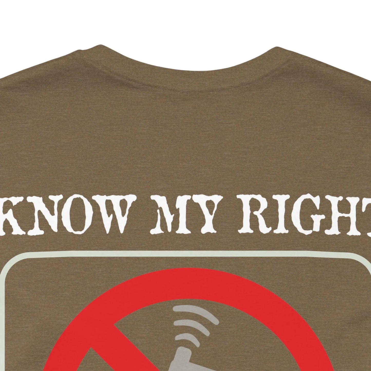 Red Stamp Tee Shirt 100 Percent Cotton From Bad Galaxy Eco Friendly Inks Made To Order In USA