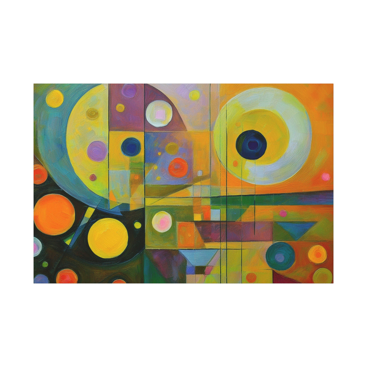Abstract Oil Painting Print Canvas 24x16, 30x20, 36x24, 48x32, 60x40 Bright Latex Inks, Pine-Wood Inner Frame ABH-32