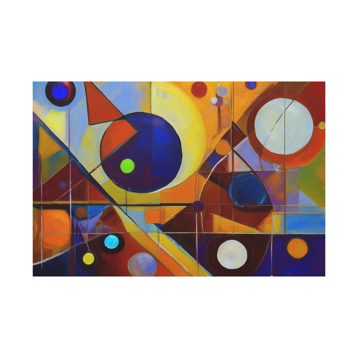 Abstract Oil Painting Print Canvas 24x16, 30x20, 36x24, 48x32, 60x40 Bright Latex Inks, Pine-Wood Inner Frame ABH-44