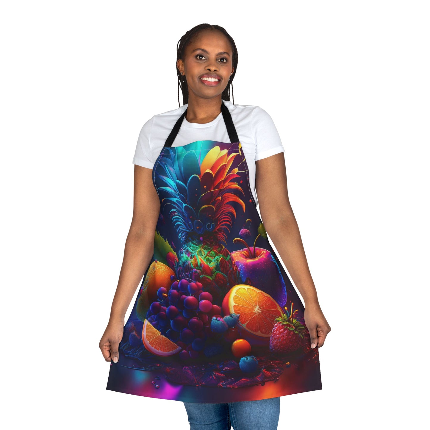 Fruits 100% Polyester Stain-resistant 31.5 x 25.6 | Art Print Canvas Apron 1