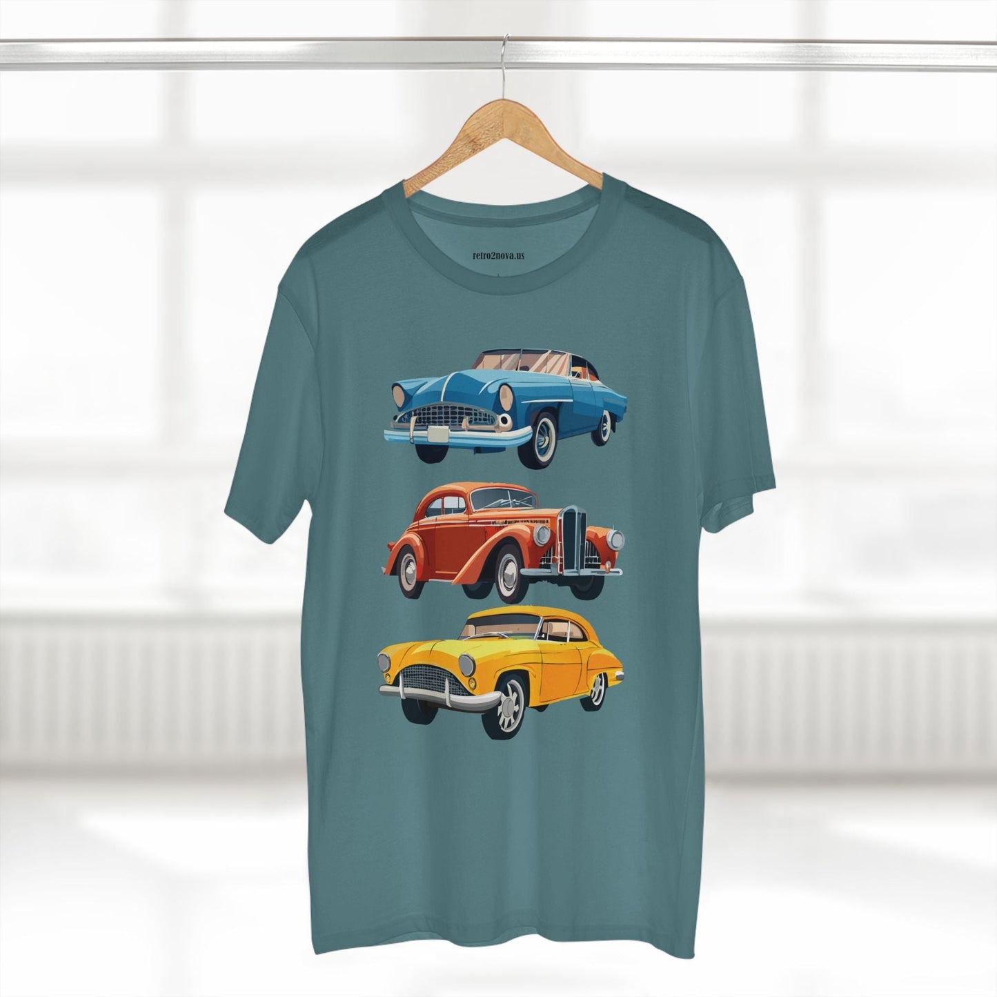 Retro Car Shirts Vintage Car Shirts RC4 Unisex Premium Cotton Tee With Original Art By Retro2Nova
