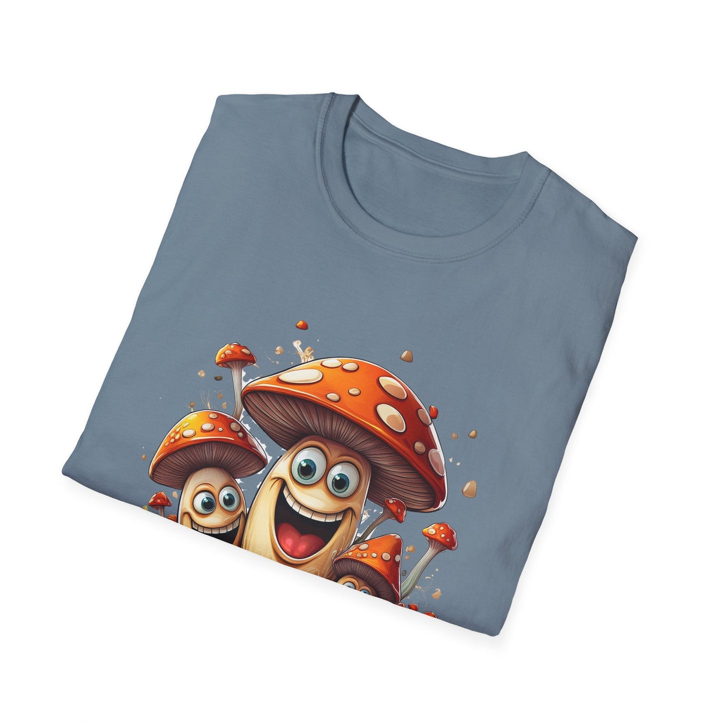 Mashroom Tee Shirt Unisex Funny Mashroom Design Softstyle 100 Percent Cotton Gildan