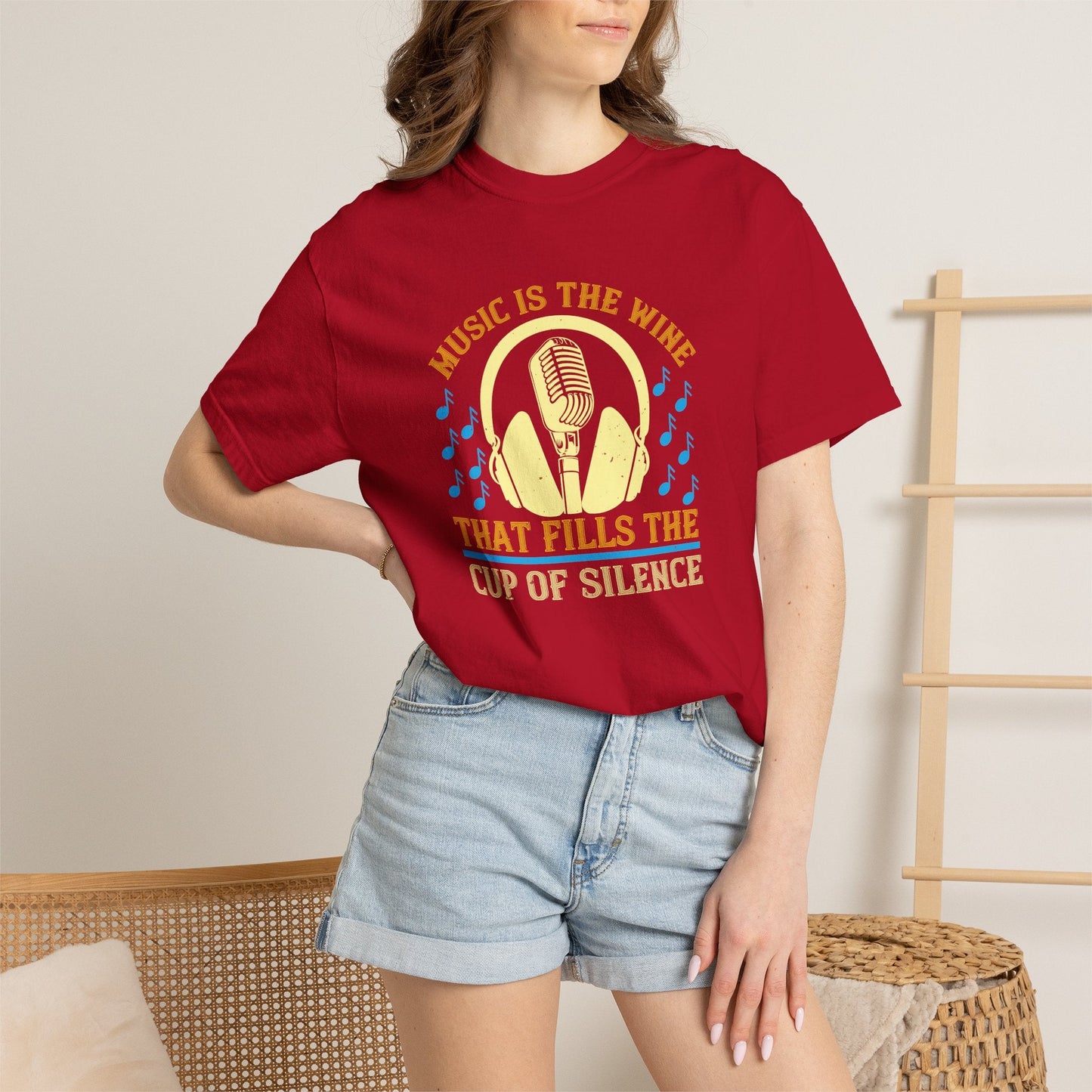 Music Graphic Design Unisex Cotton T-shirt m36