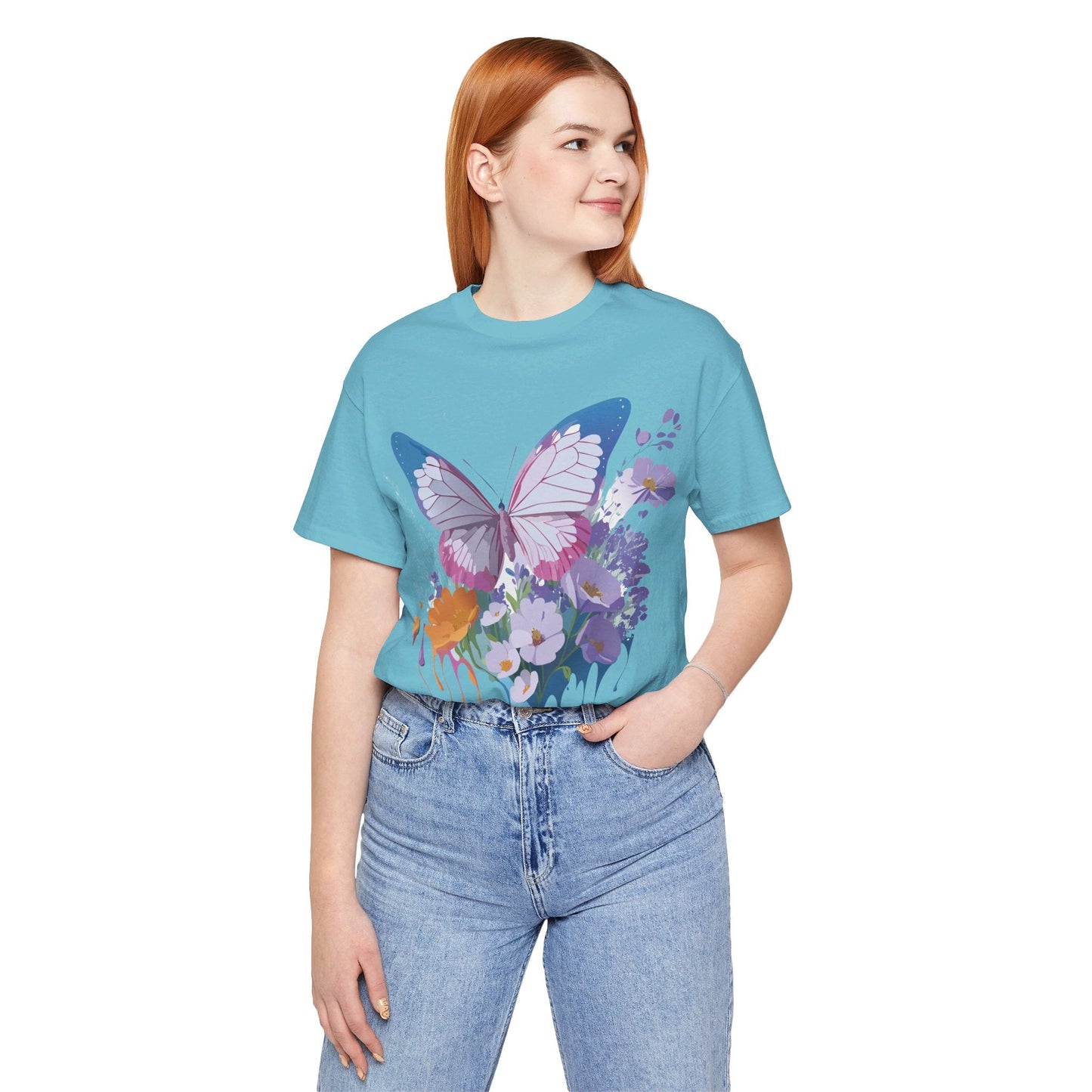 Unisex Butterfly Graphic Tee Adelpha Art Design Vintage Inspired Jersey Tee
