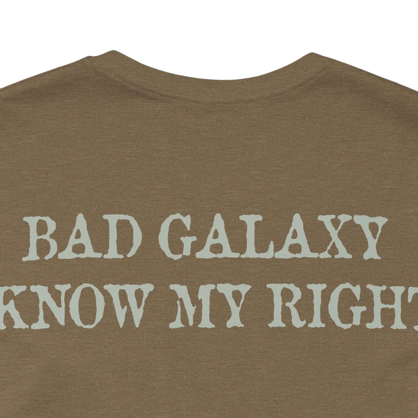 Bad Galaxy Skull T Shirt Made In USA 100 Percent Cotton Eco Friendly Inks Durable Stitching