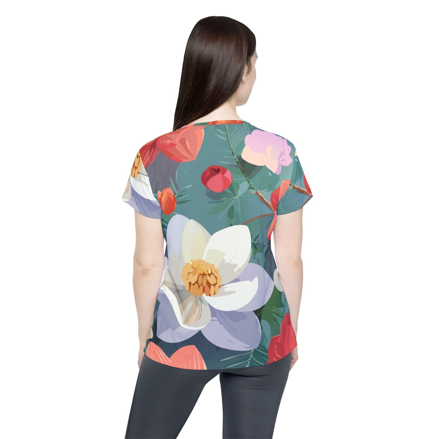 Floral Print Shirt, Shirt with Flowers