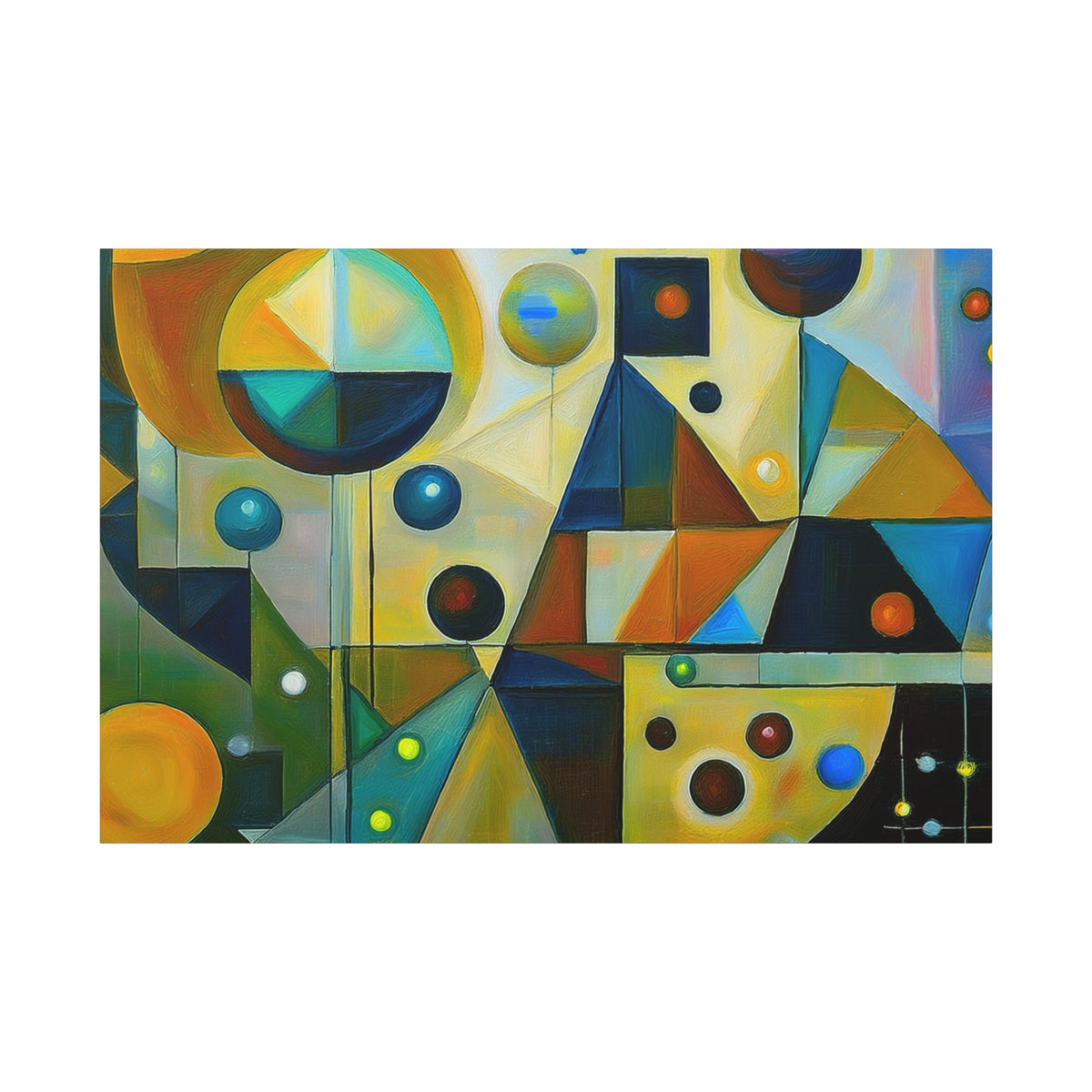 Abstract Oil Painting Print Canvas 24x16, 30x20, 36x24, 48x32, 60x40 Bright Latex Inks, Pine-Wood Inner Frame ABH-53