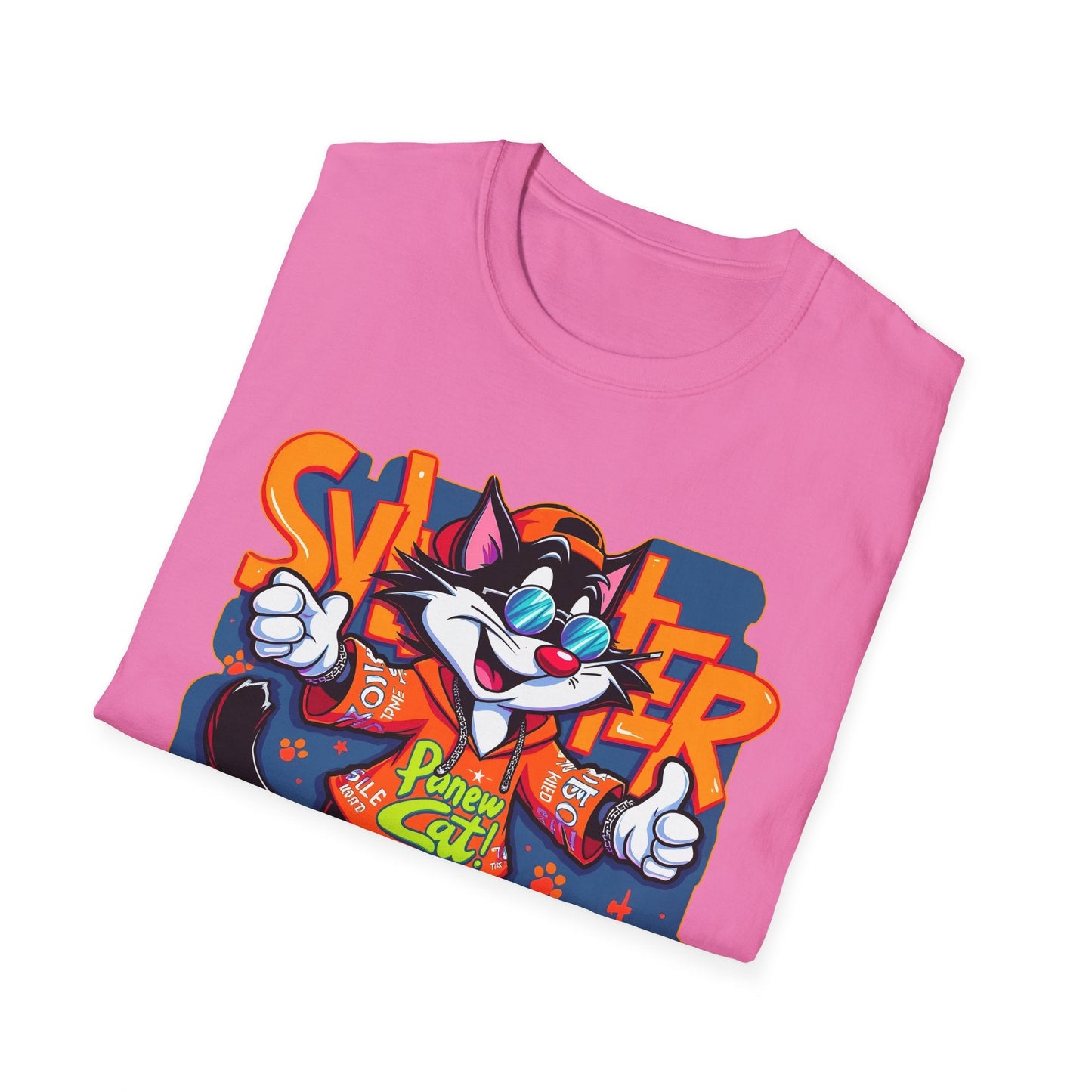 Funny Cartoon Animals Tee Shirt Unisex Gildan Softstyle 64000 Graphic Cartoon Tee