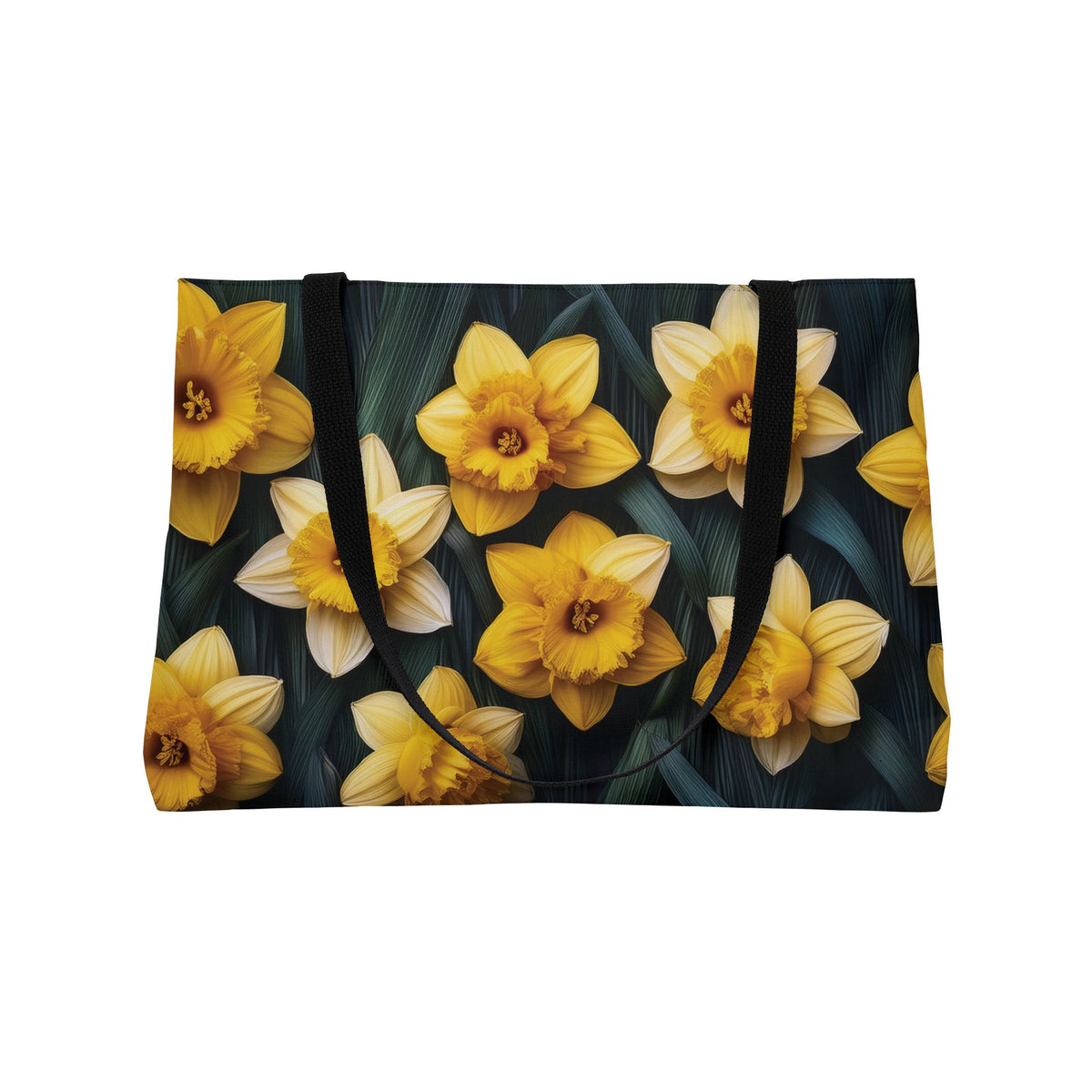 Floral Print Poly Canvas Weekender Bag 5