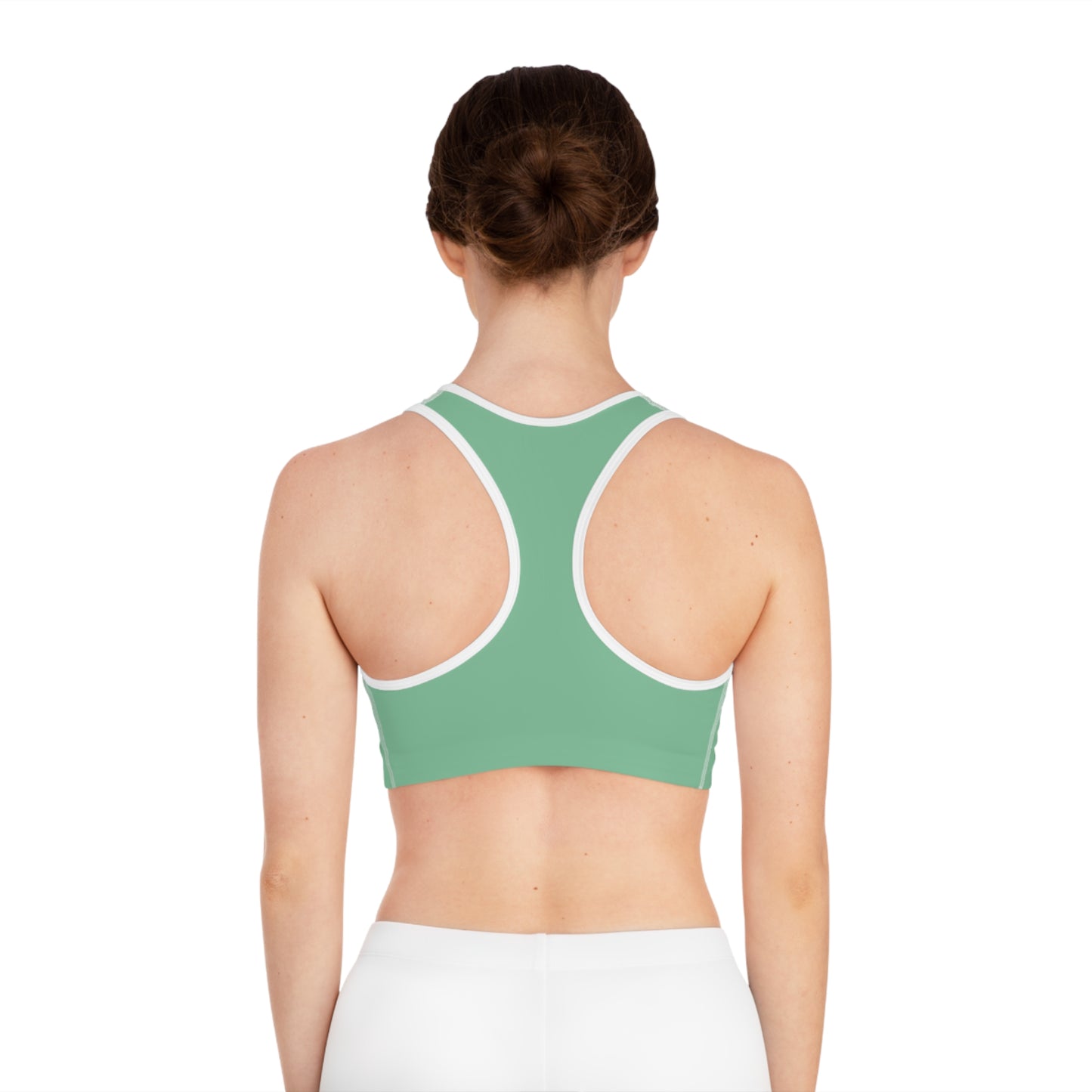 Green Color Sports Bra, Green Sports Bra 7