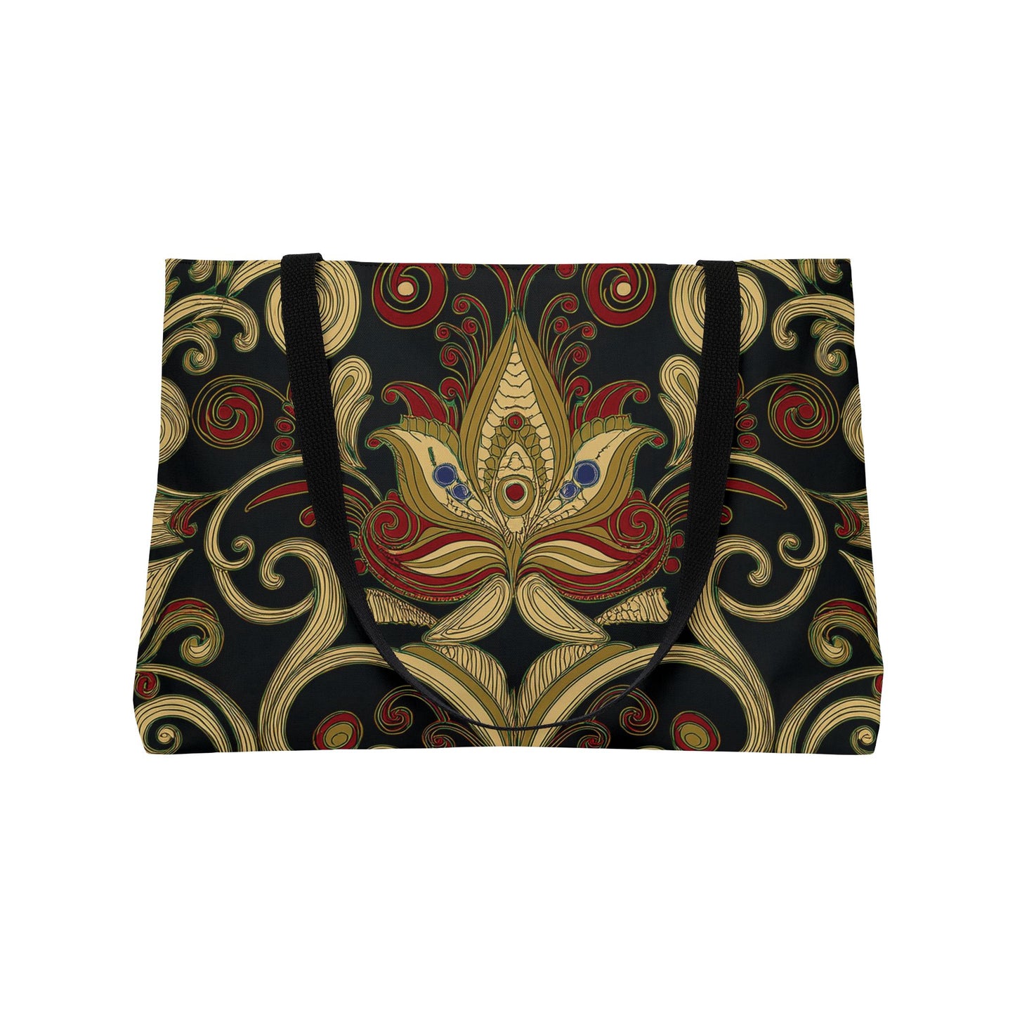 Ornament Print Big Bag Unisex Spun Poly 24x13 Canvas Art Bag OR-25