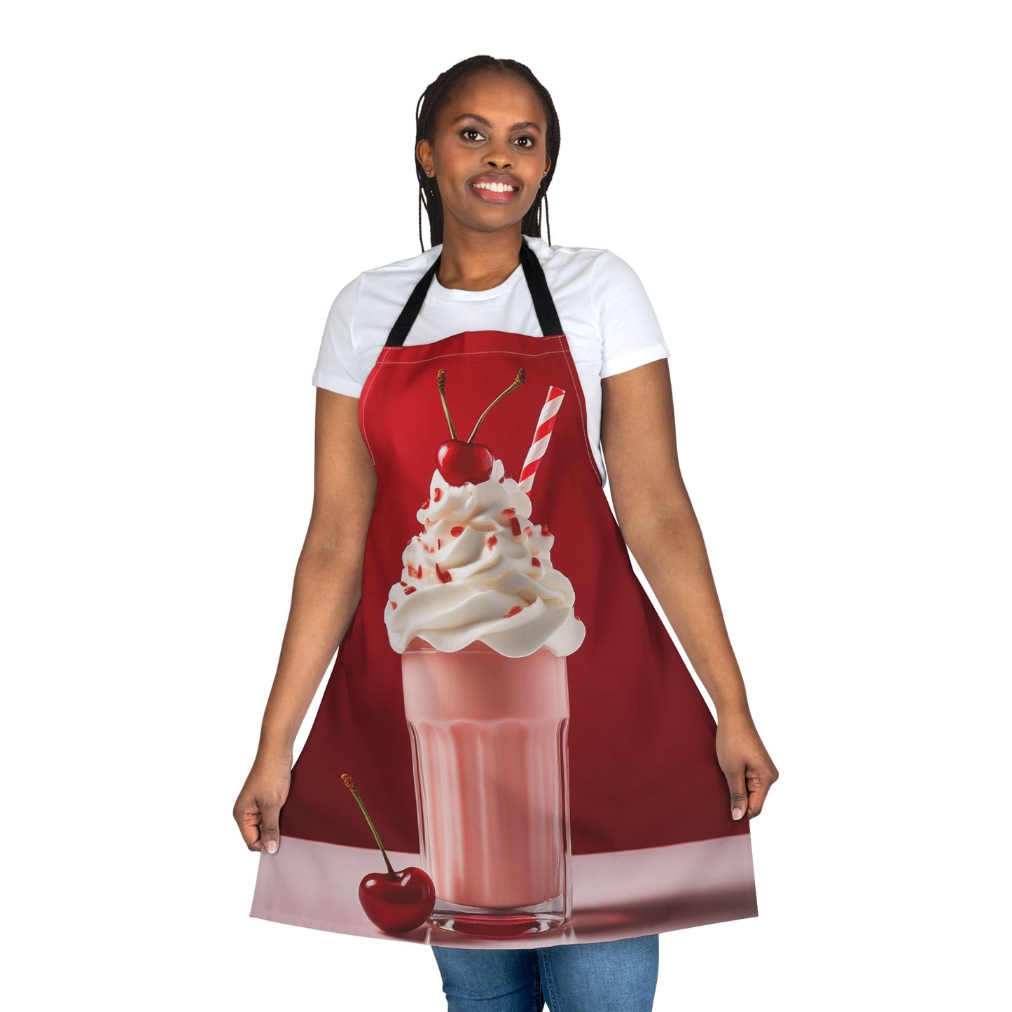 Milkshake 100% Polyester Stain-resistant 31.5 x 25.6 | Art Print Canvas Apron 2