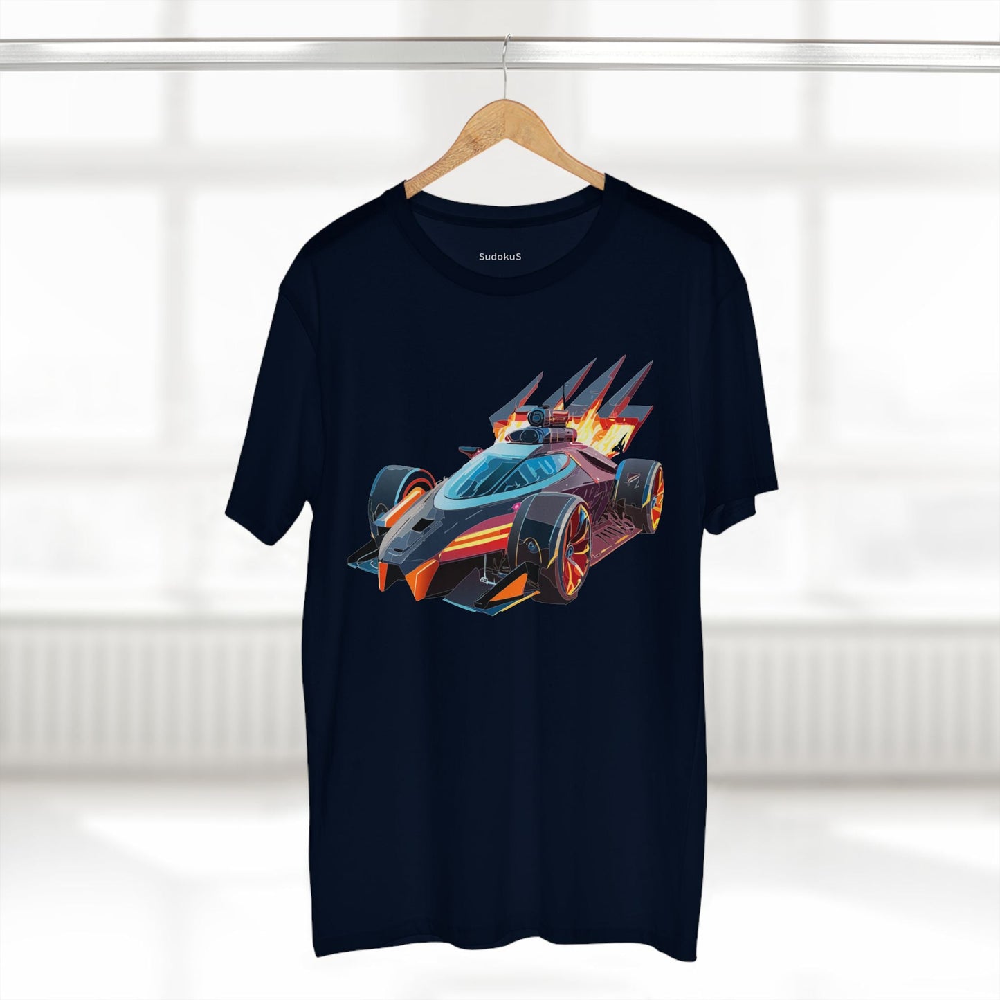 Car Graphic Unisex 100 Cotton Staple Tee 4