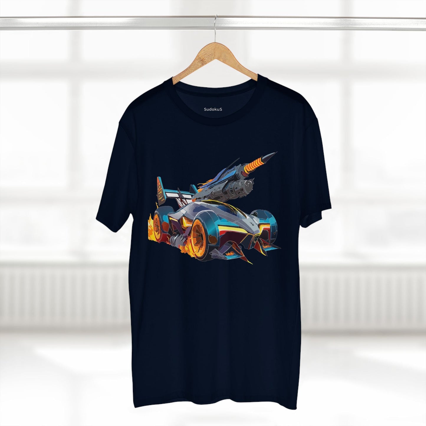 Car Graphic Unisex 100 Cotton Staple Tee 5