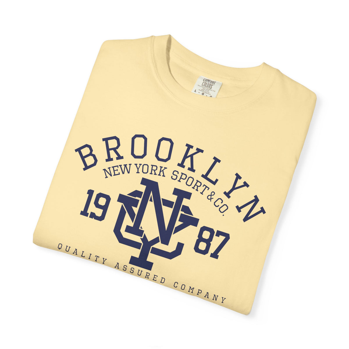 Brooklyn 1987 Athletic Logo Unisex Comfort Colors Garment-Dyed Heavyweight 100 Cotton Art Design T-Shirt w10