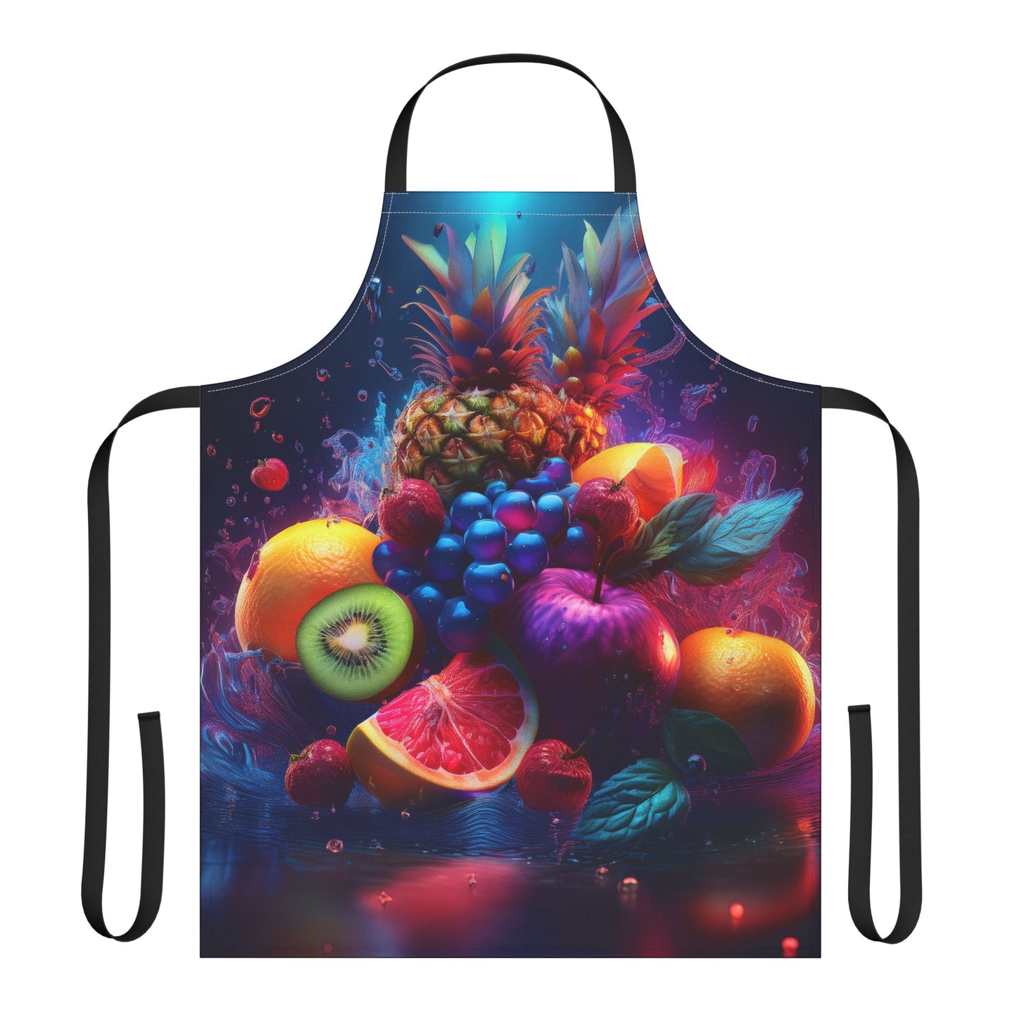 Fruits 100% Polyester Stain-resistant 31.5 x 25.6 Art Print Canvas Apron 2