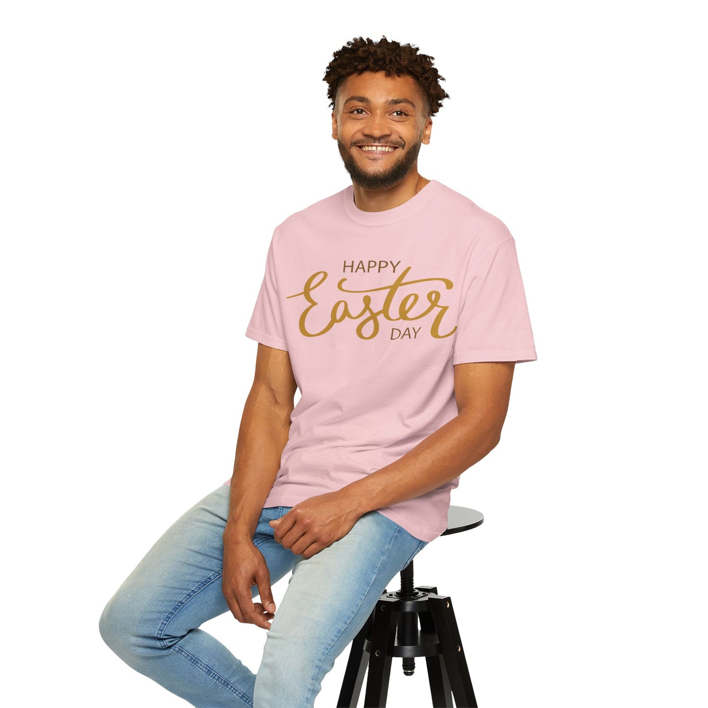 Happy Easter Day T-Shirt, Tee Shirt with Easter Signature, T Shirt with Easter Prints, Tee Shirt with Easter Design